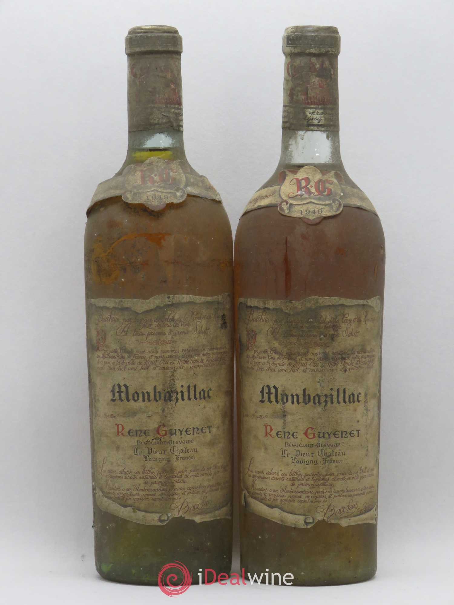 Monbazillac Le Vieux Château René Guyenet 1949 - Lotto di 2 bottiglie - 0