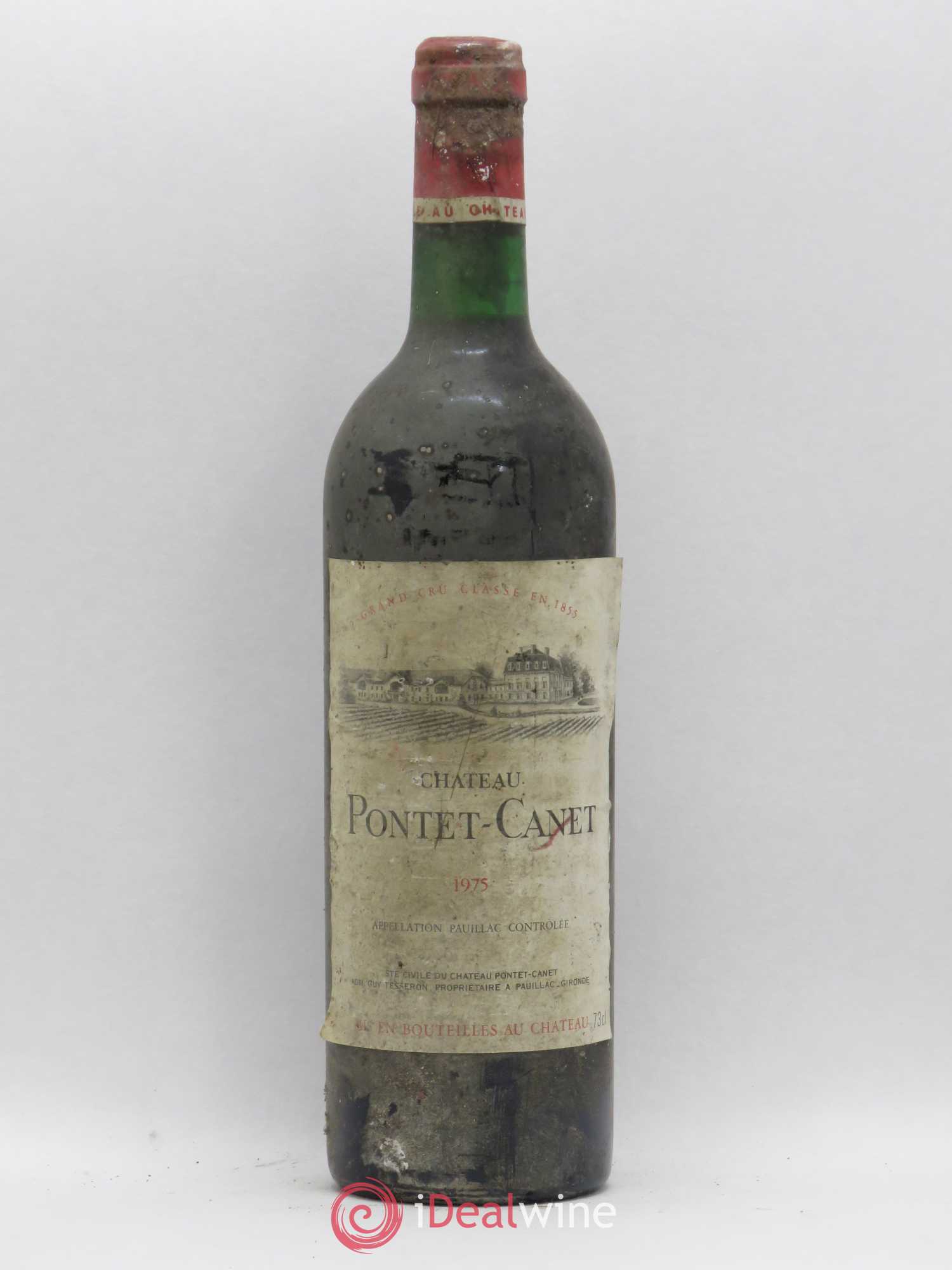 Château Pontet Canet 5ème Grand Cru Classé 1975 - Lot de 1 bouteille - 0