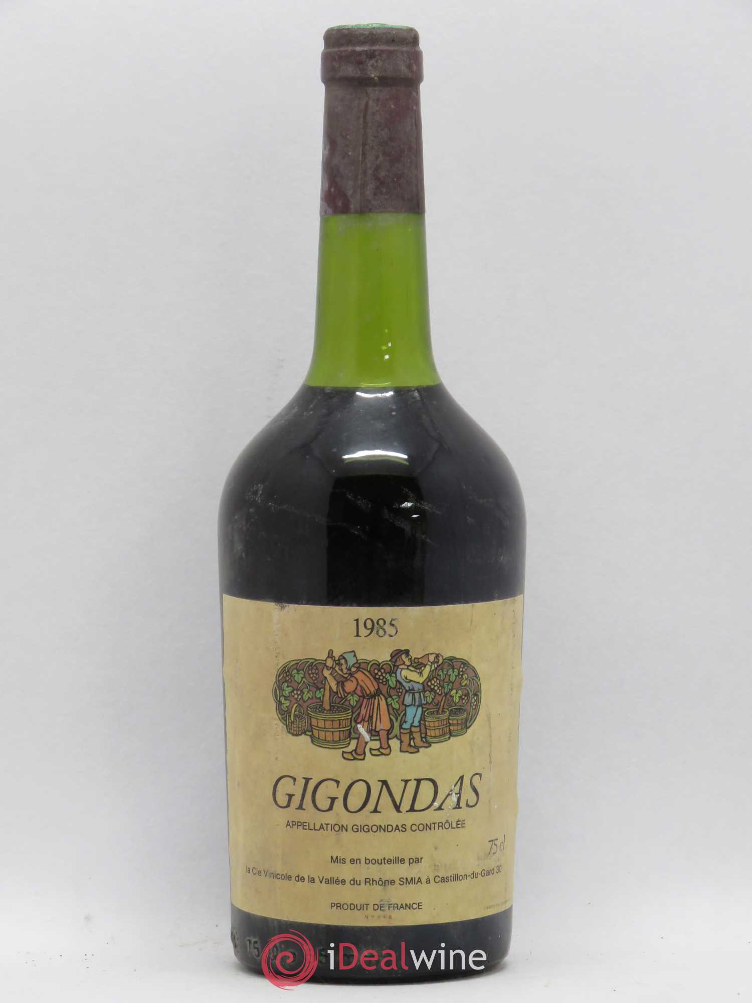 Gigondas CIE Vinicole de la Vallée du Rhône 1985 - Posten von 1 Flasche - 0