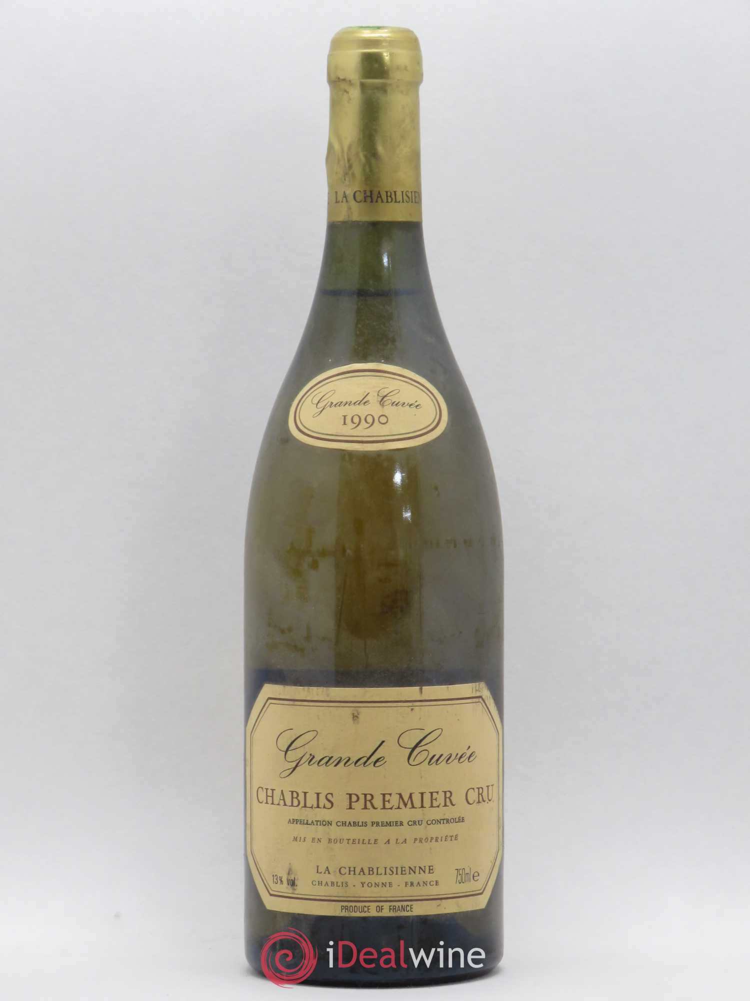 Chablis 1er Cru La Chablisienne Grande Cuvée 1990 - Posten von 1 Flasche - 0