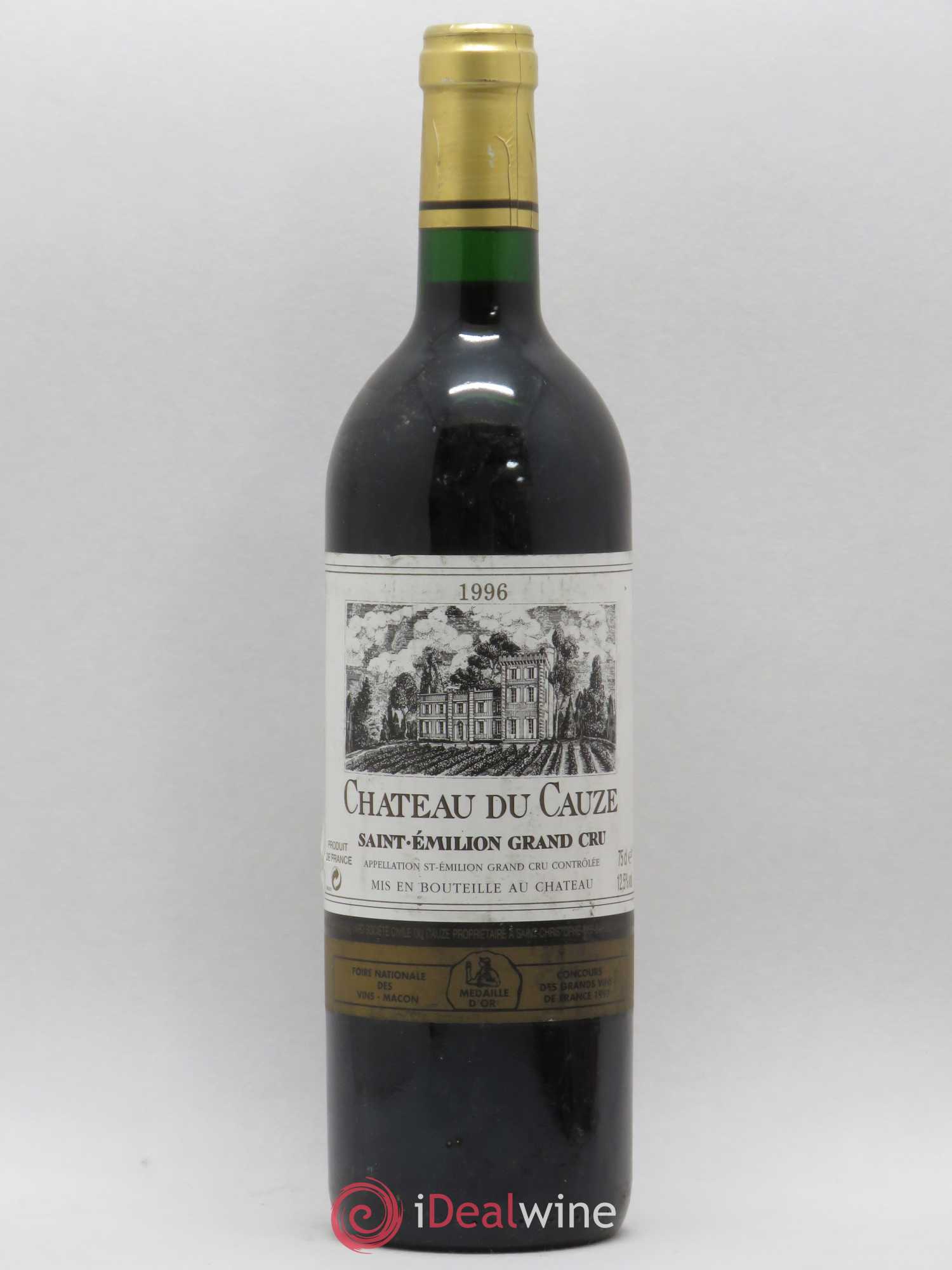 Saint-Émilion Grand Cru Château du Cauze 1996 - Lot de 1 bouteille - 0