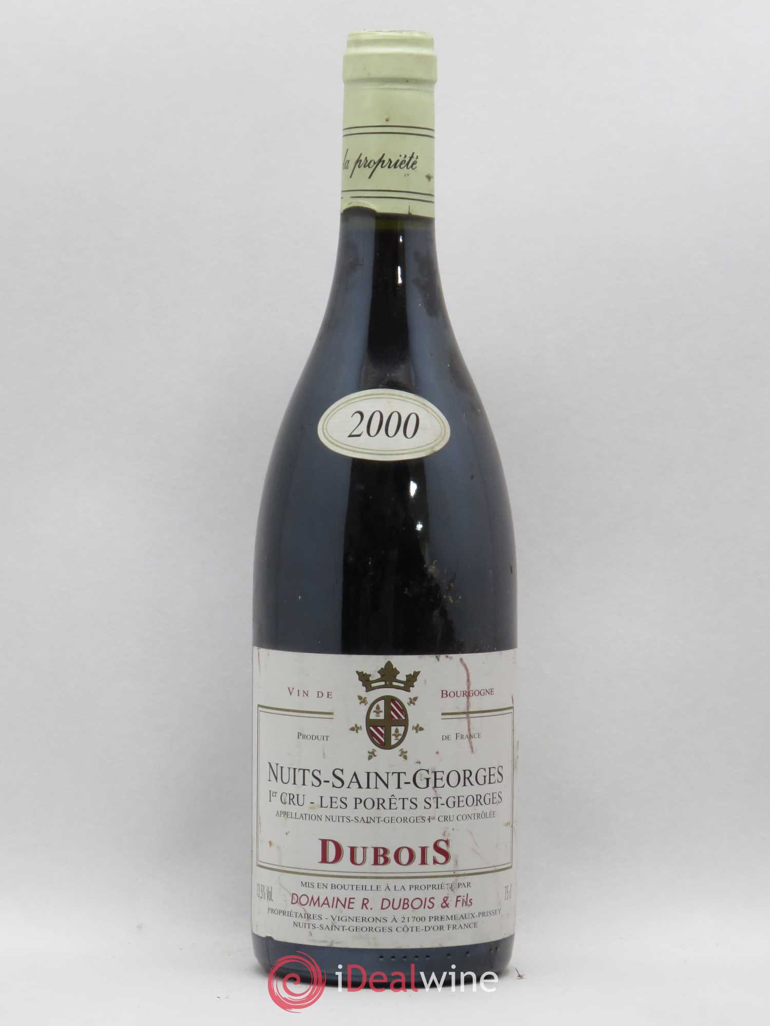 Nuits-Saint-Georges 1er Cru Les Porets Saint-Georges Dubois 2000 - Posten von 1 Flasche - 0