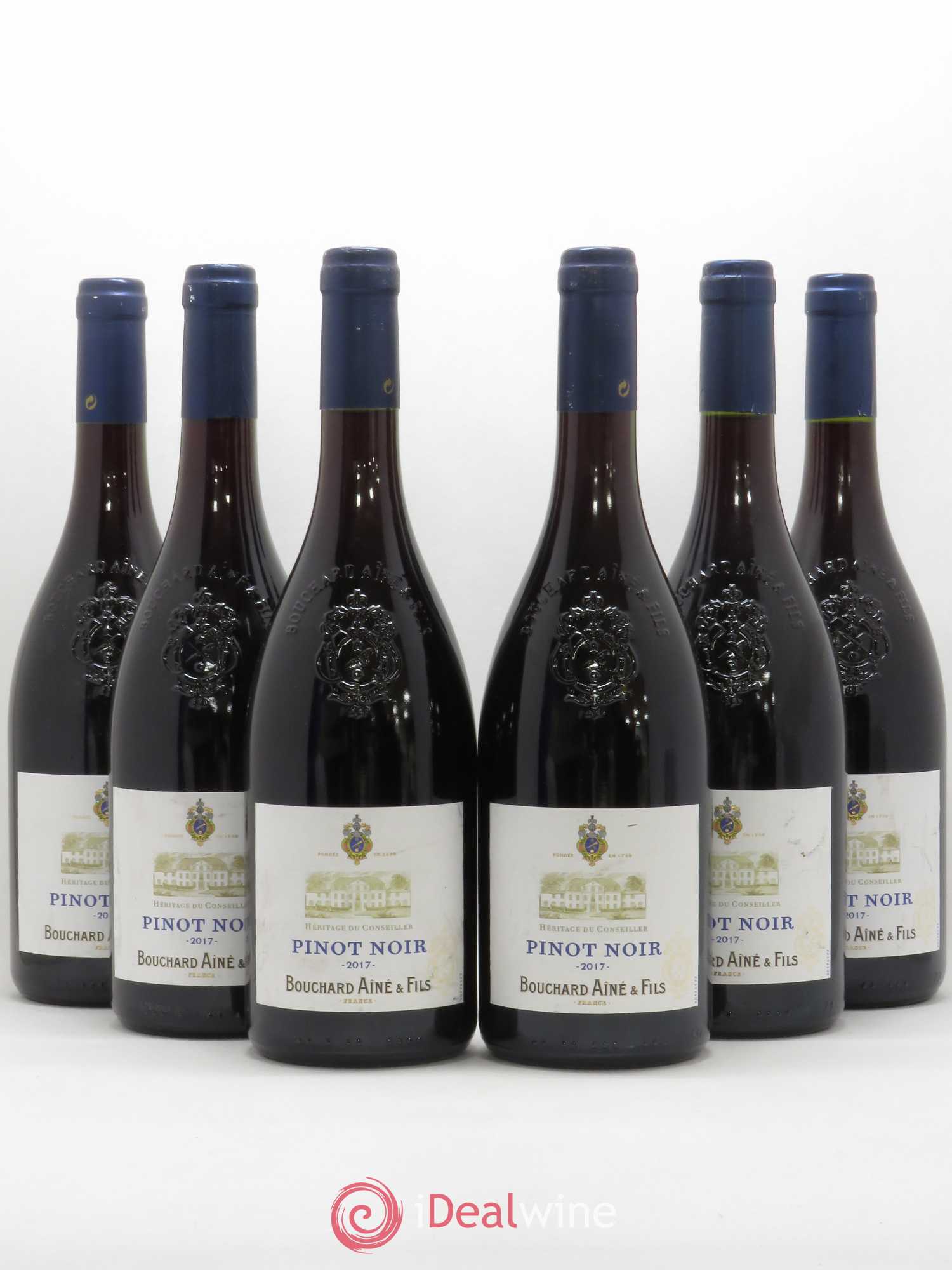Bourgogne Pinot noir Bouchard Ainé et Fils (sans prix de réserve) 2017 - Posten von 6 Flaschen - 0