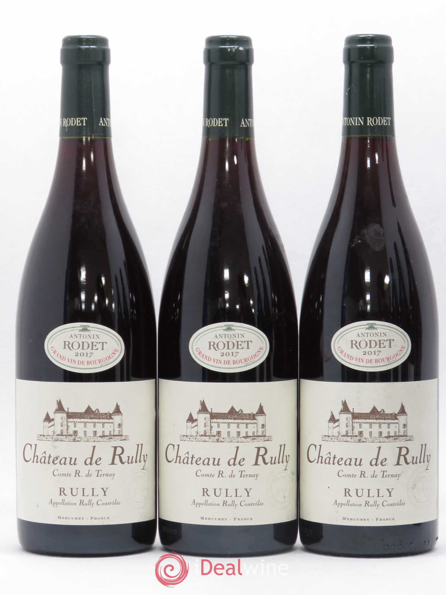 Rully Château de Rully (sans prix de réserve) 2017 - Lot de 6 bouteilles - 1