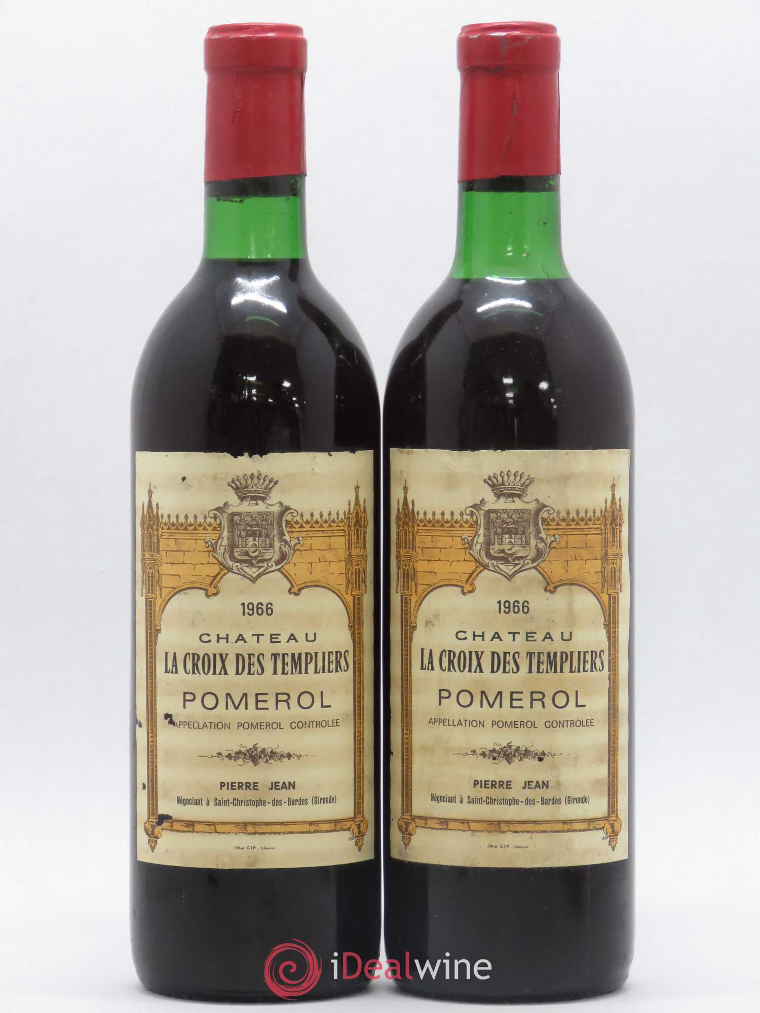 Pomerol Château la Croix des Templiers 1966 - Posten von 2 Flaschen - 0