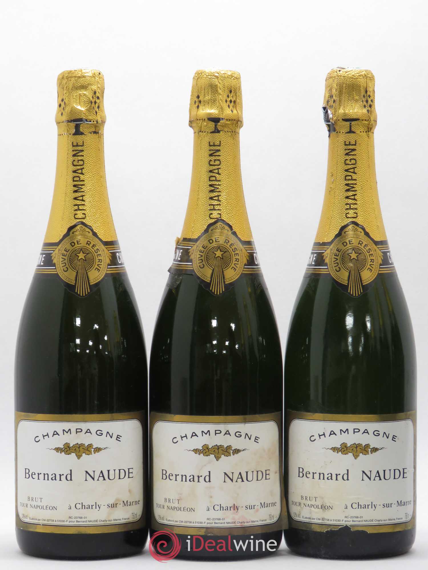 Champagne Bernard Naudé La Tour Napoleon - Lot de 6 bouteilles - 1