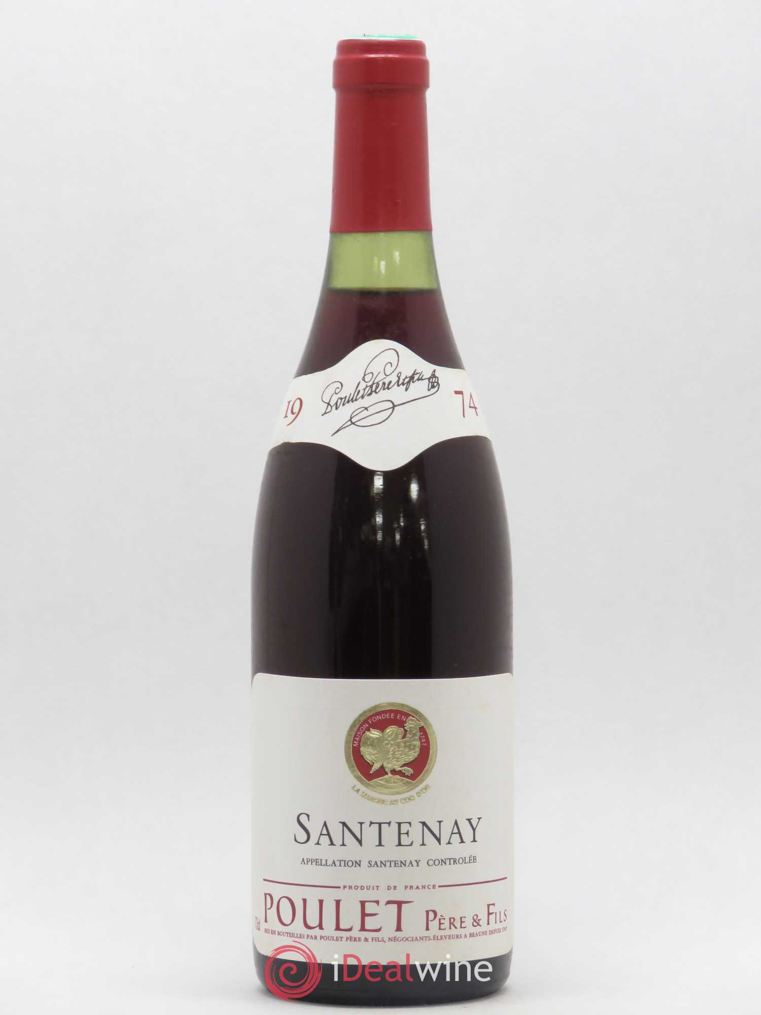 Santenay Poulet Père et Fils 1974 - Posten von 1 Flasche - 0
