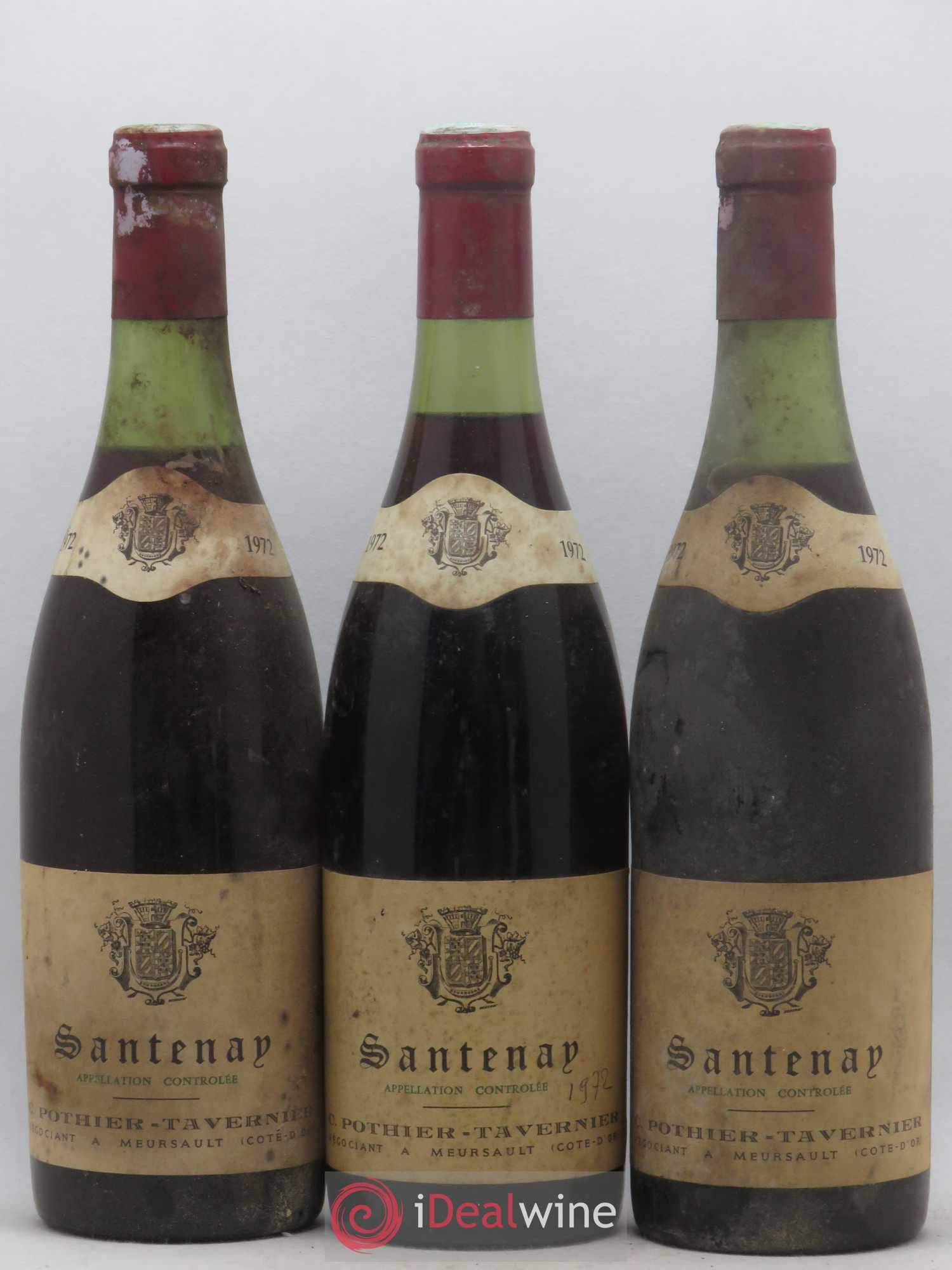 Santenay Pothier Tavernier 1972 - Lot de 3 bouteilles - 0