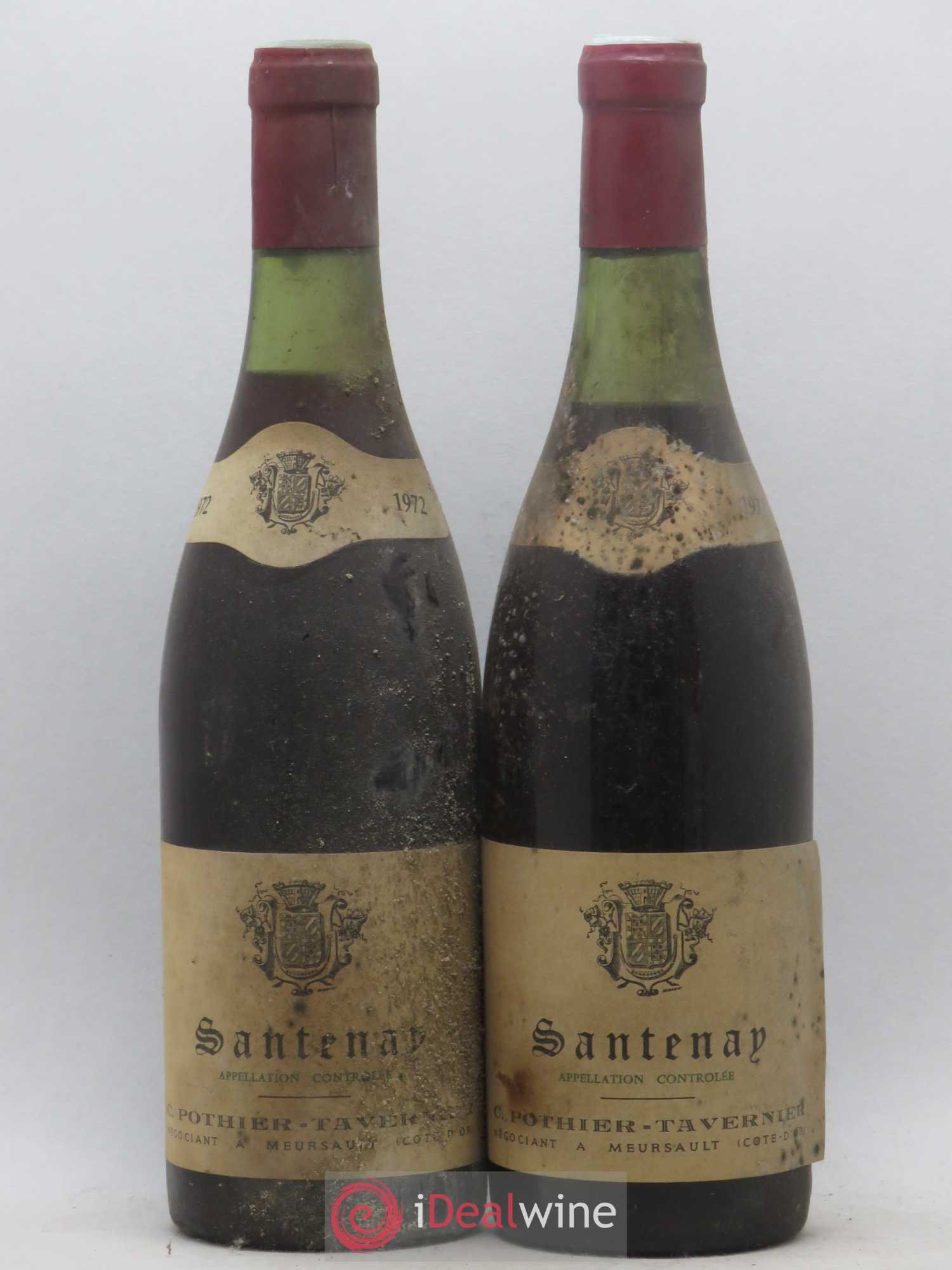 Santenay Pothier Tavernier 1972 - Lot de 2 bouteilles - 0