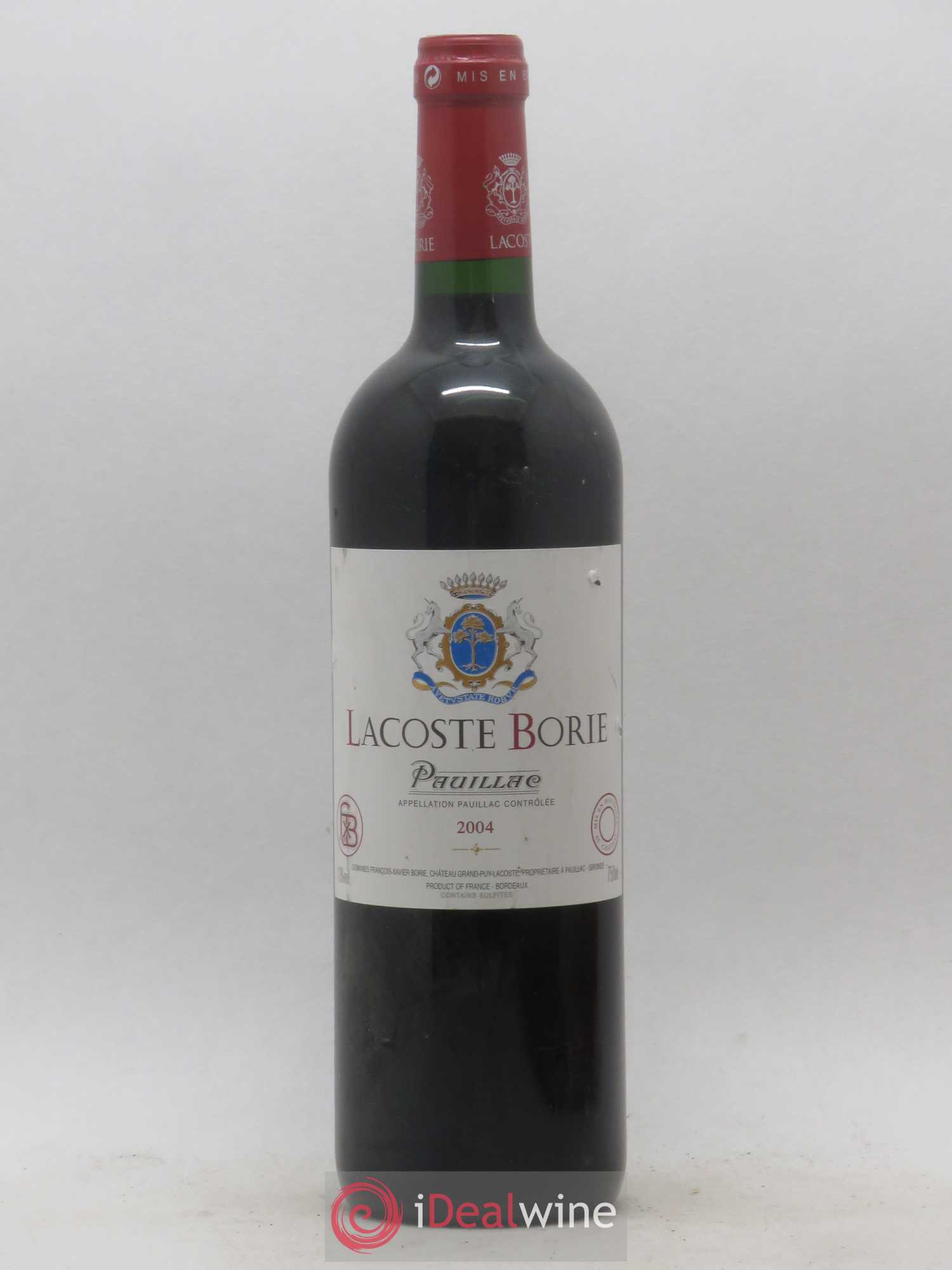 Lacoste Borie 2004 - Lot de 1 bouteille - 0