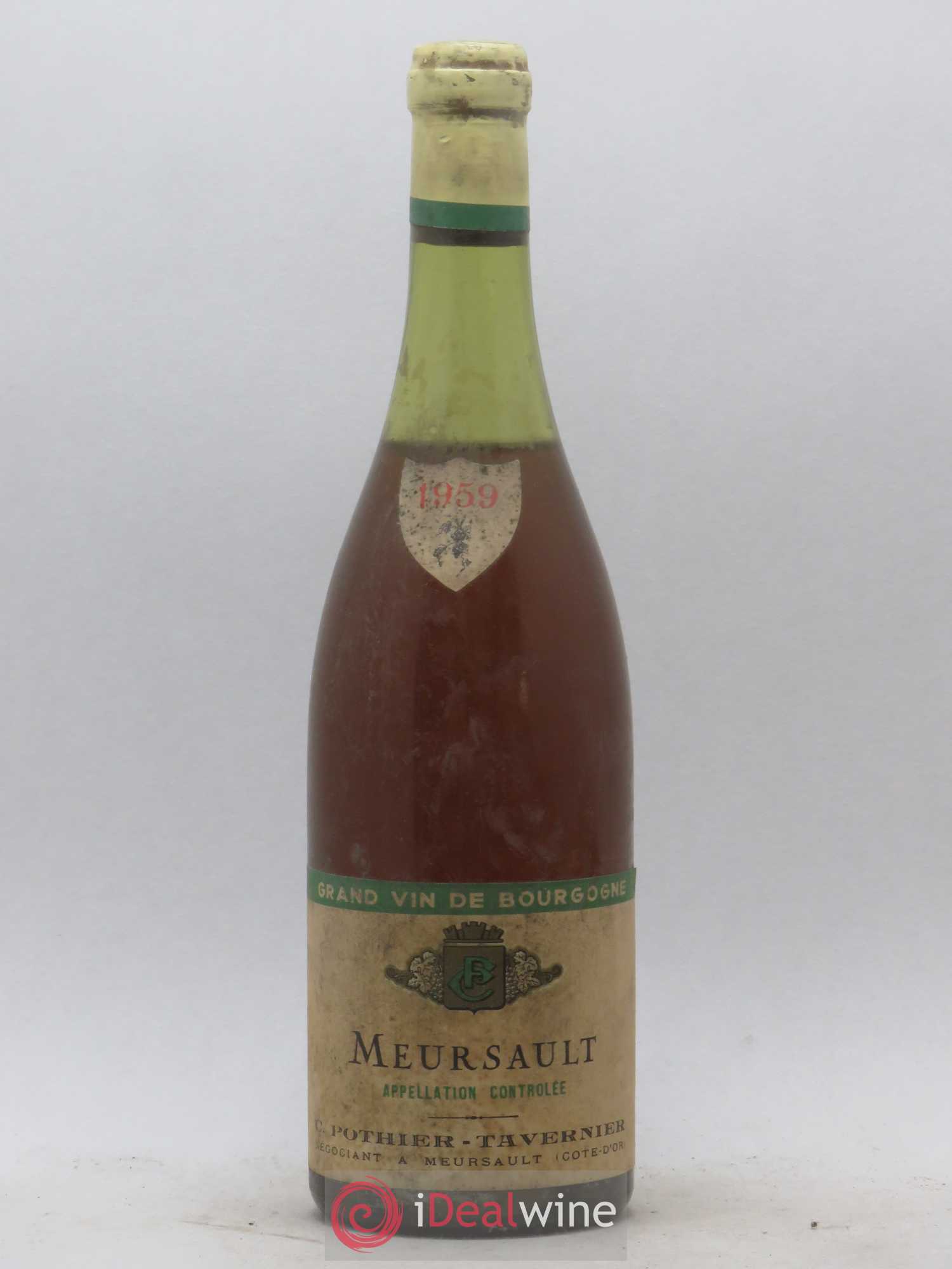 Meursault Pothier Tavernier (sans prix de réserve) 1959 - Posten von 1 Flasche - 0