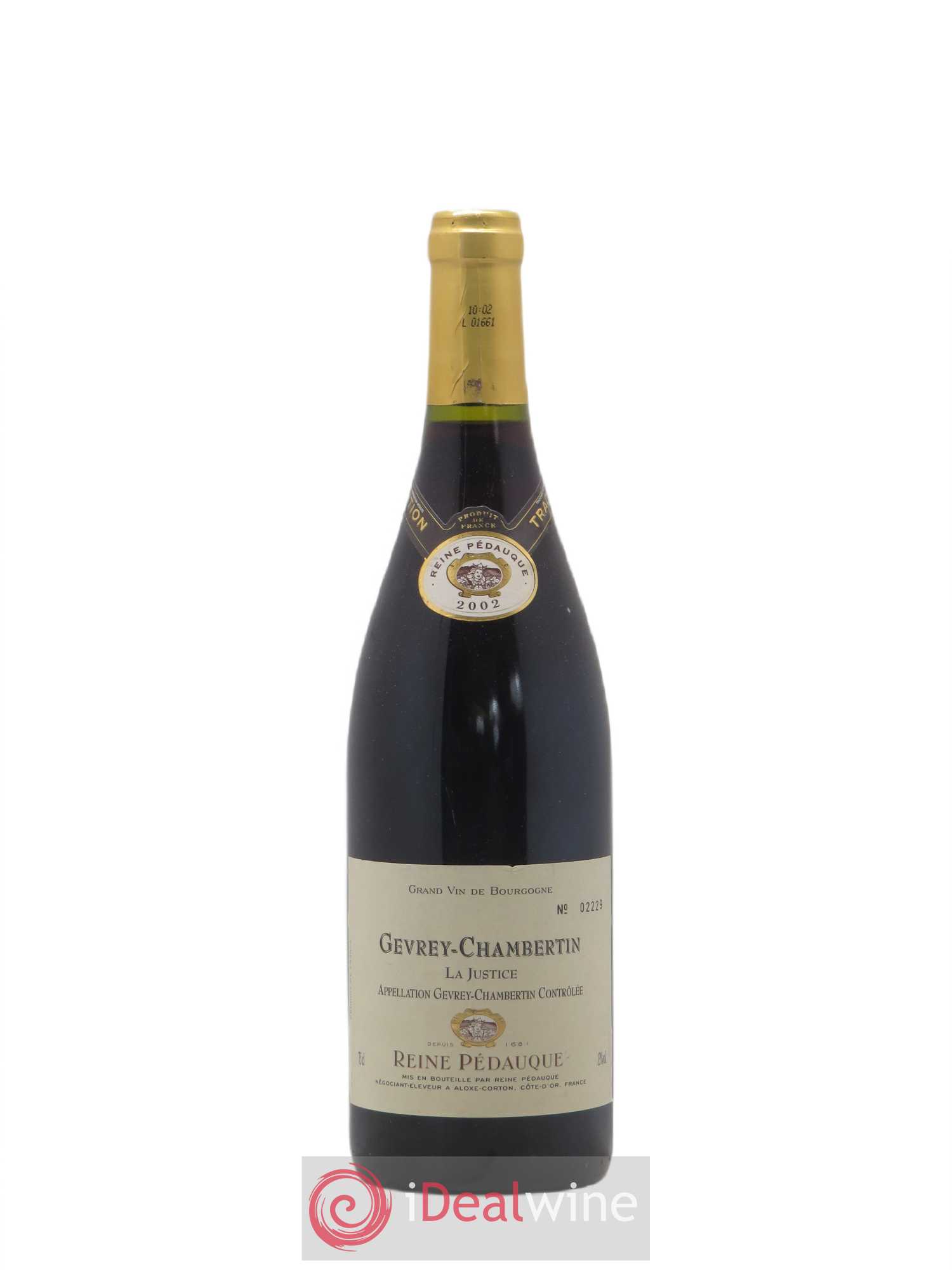 Gevrey-Chambertin La Justice Reine Pedauque 2002 - Posten von 1 Flasche - 0