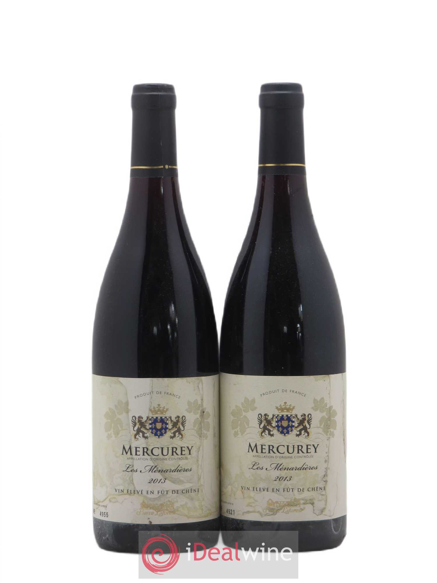 Mercurey Les Menardieres Pierre Laforest 2013 - Posten von 2 Flaschen - 0