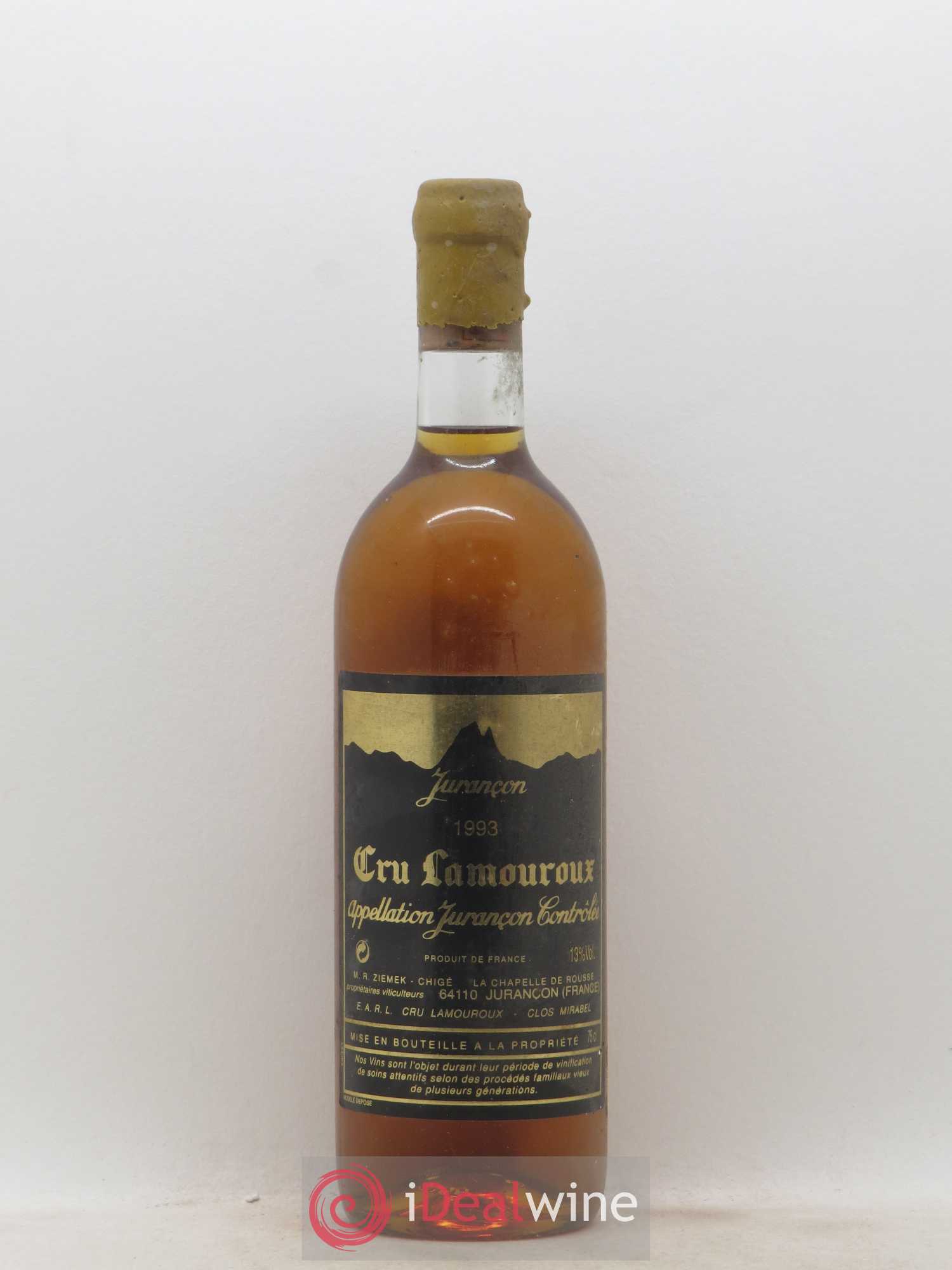 Jurançon Cru Lamouroux 1993 - Posten von 1 Flasche - 0