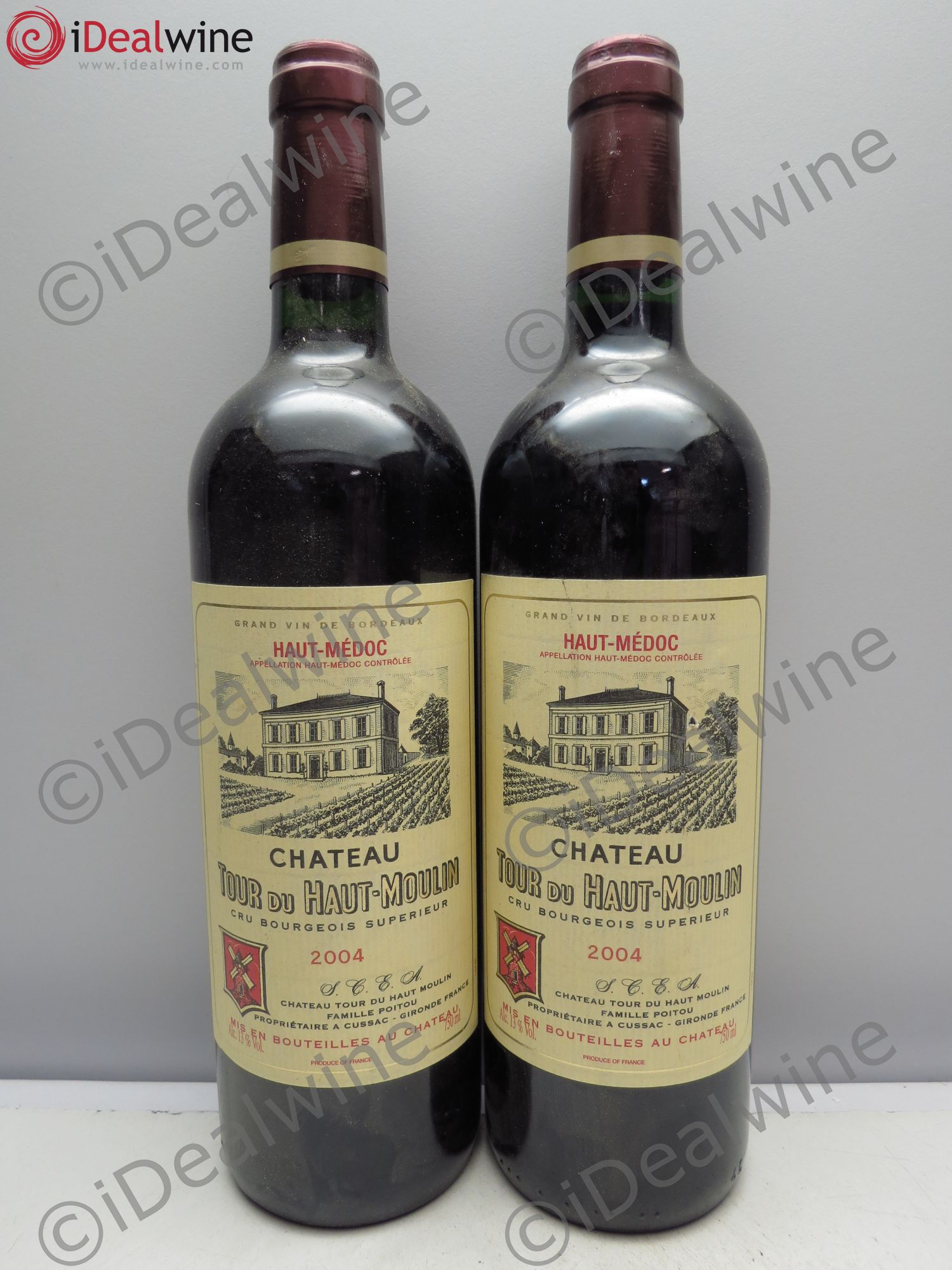 Château Tour du Haut Moulin Cru Bourgeois 2004 - Lot de 2 bouteilles - 0