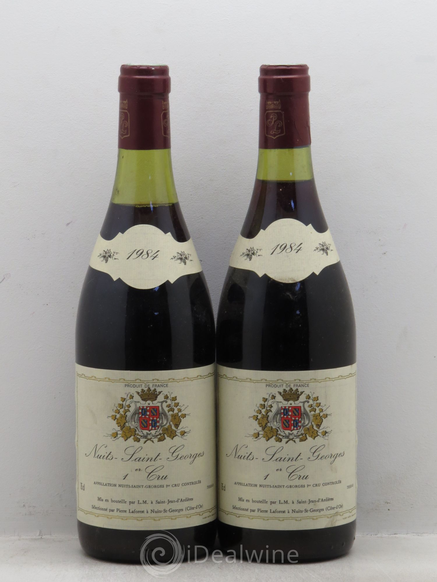 Nuits-Saint-Georges 1er Cru L.M 1984 - Lot de 2 bouteilles - 0