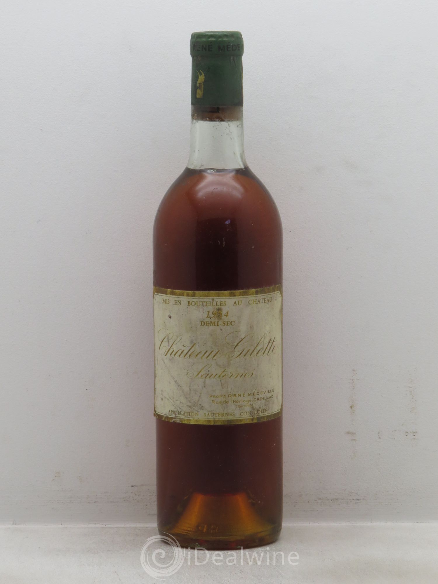 Château Gilette (Demi-sec) 1954 - Lot de 1 bouteille - 0