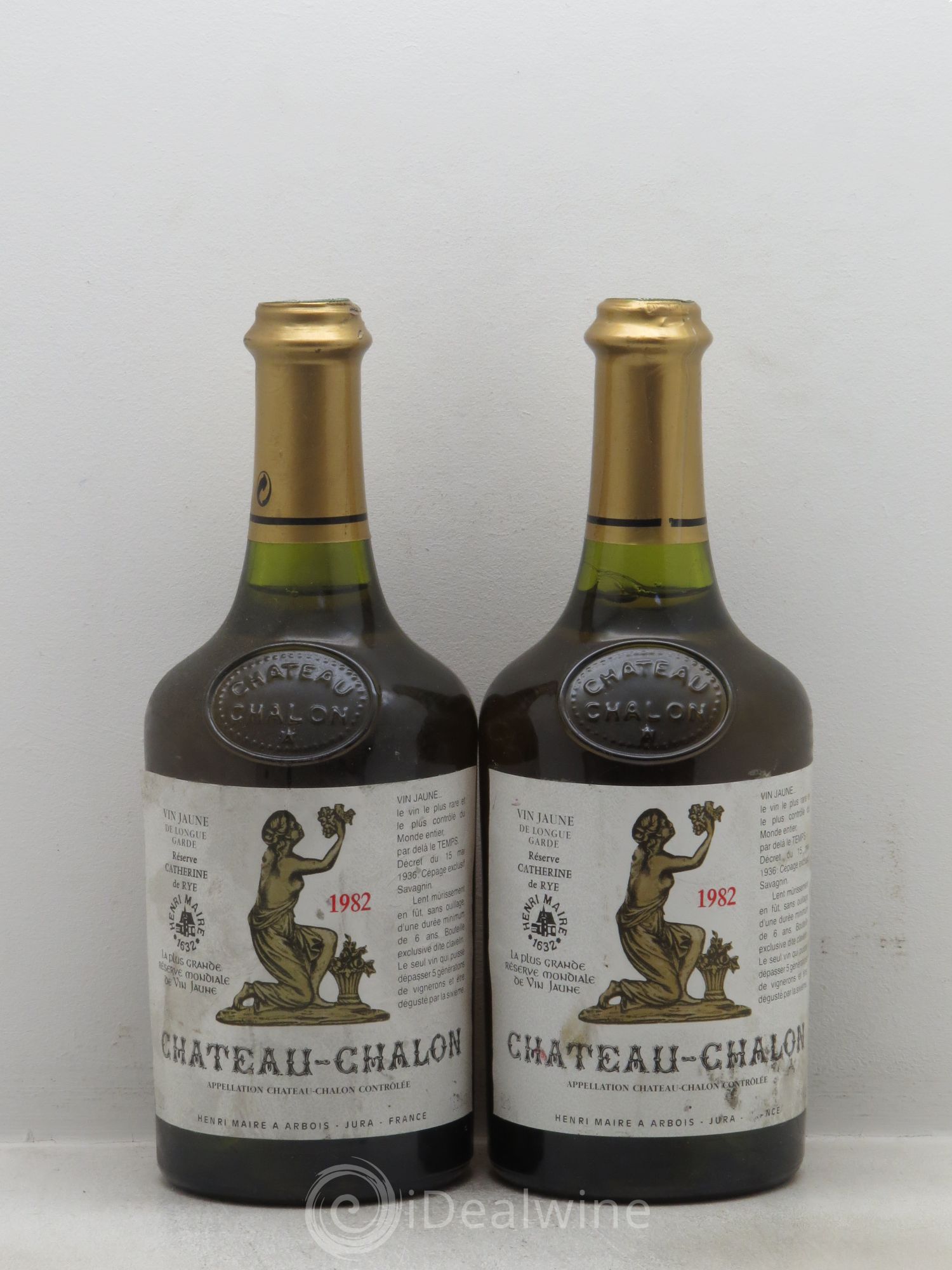 Château-Chalon Réserve Catherine de Rye 1982 - Lot de 2 bouteilles - 0