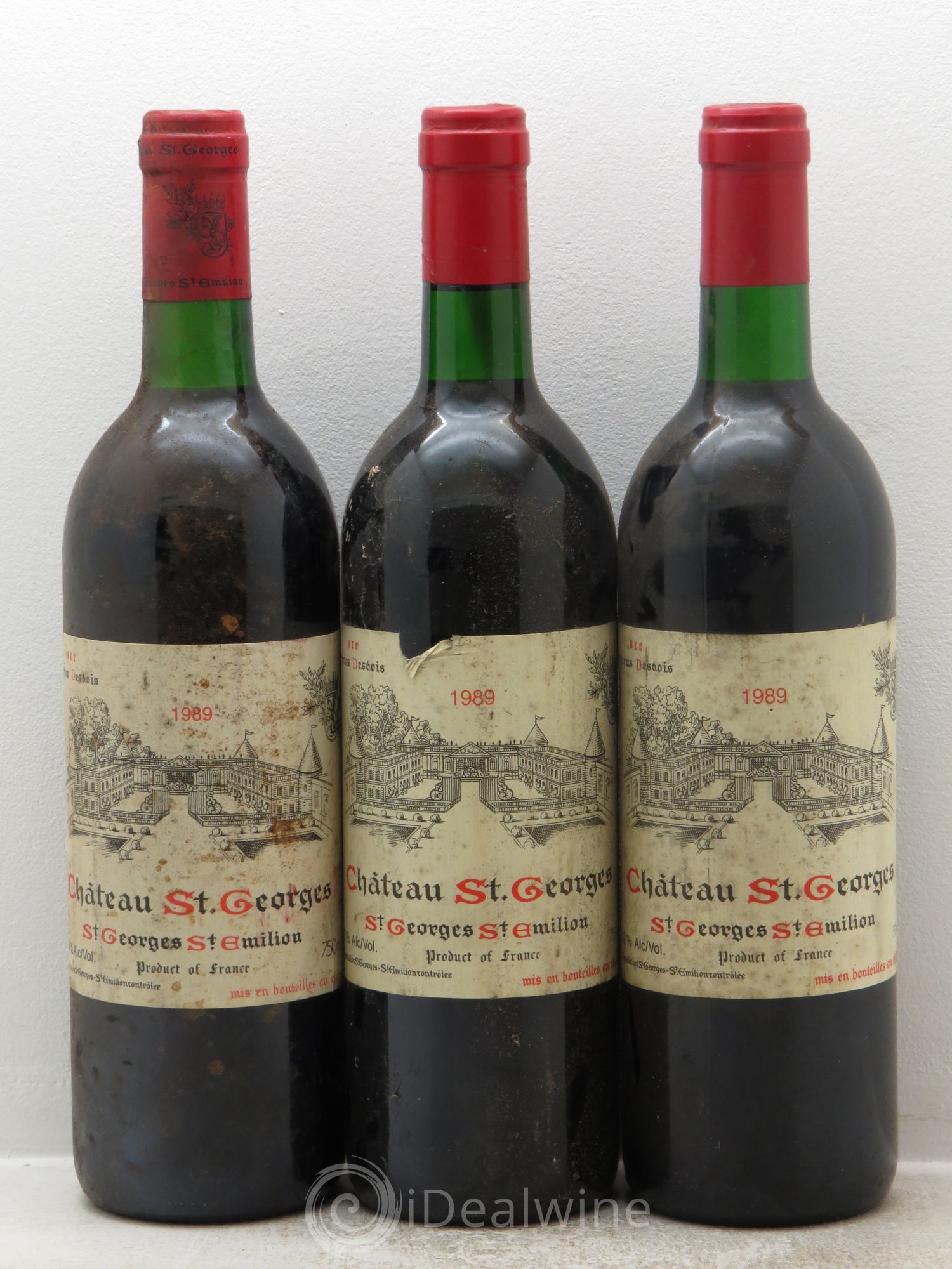 Château Saint-Georges 1989 - Lot de 3 bouteilles - 0