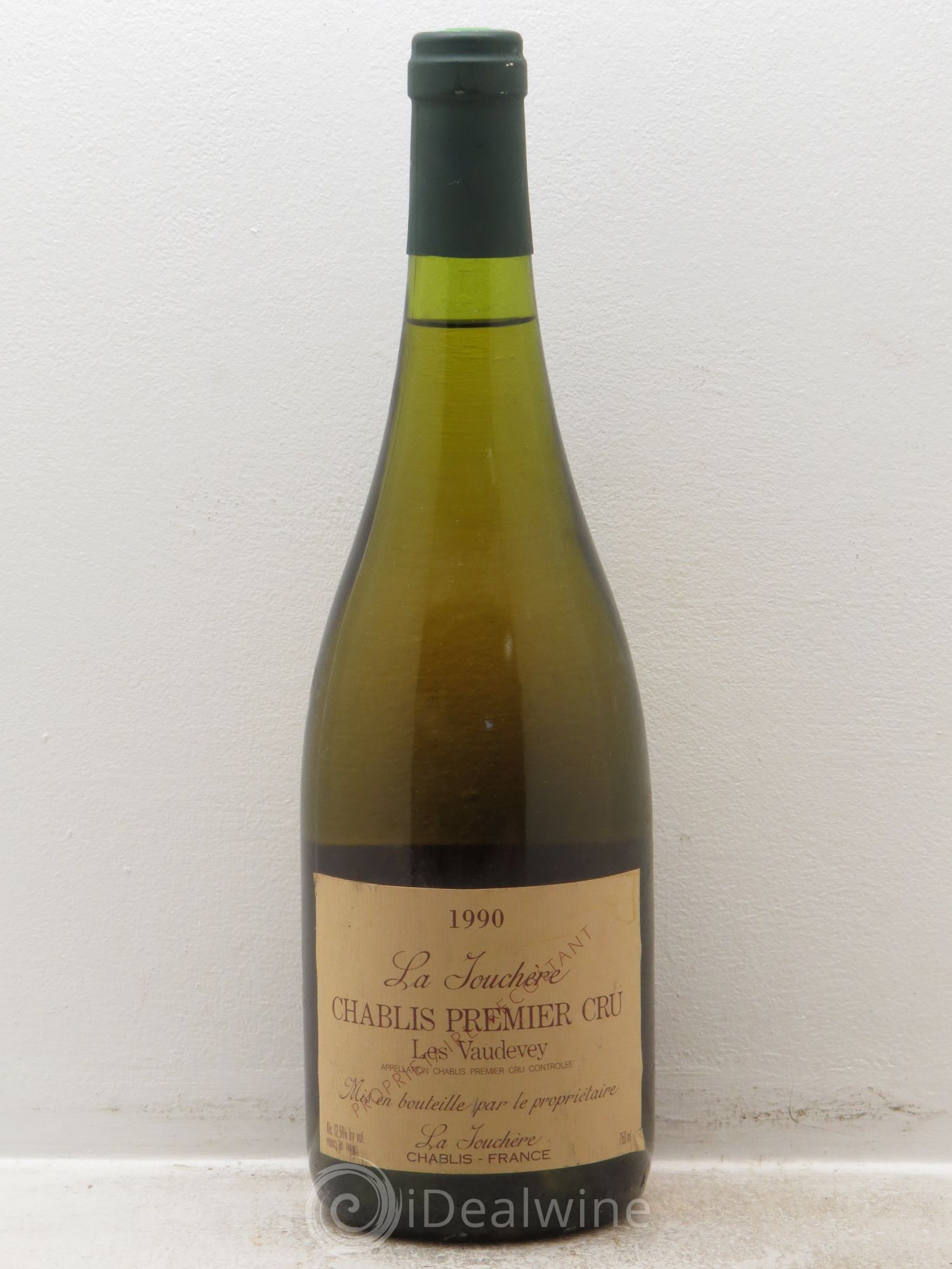 Chablis 1er Cru La Jouchère Les Vaudeveys 1990 - Posten von 1 Flasche - 0