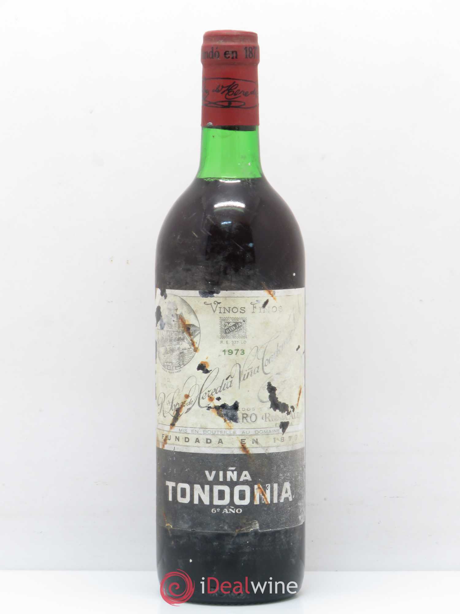 Rioja DOCA Reserva Vina Tondonia R. Lopez de Heredia 1973 - Posten von 1 Flasche - 0