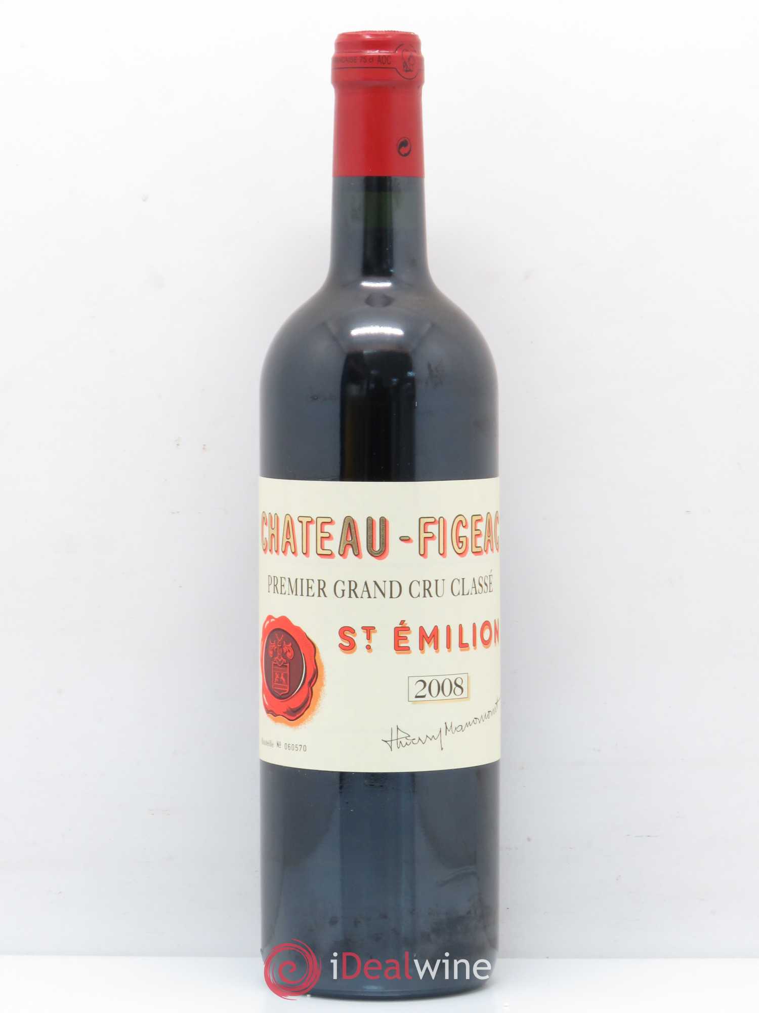Château Figeac 1er Grand Cru Classé A 2008 - Lot de 1 bouteille - 0