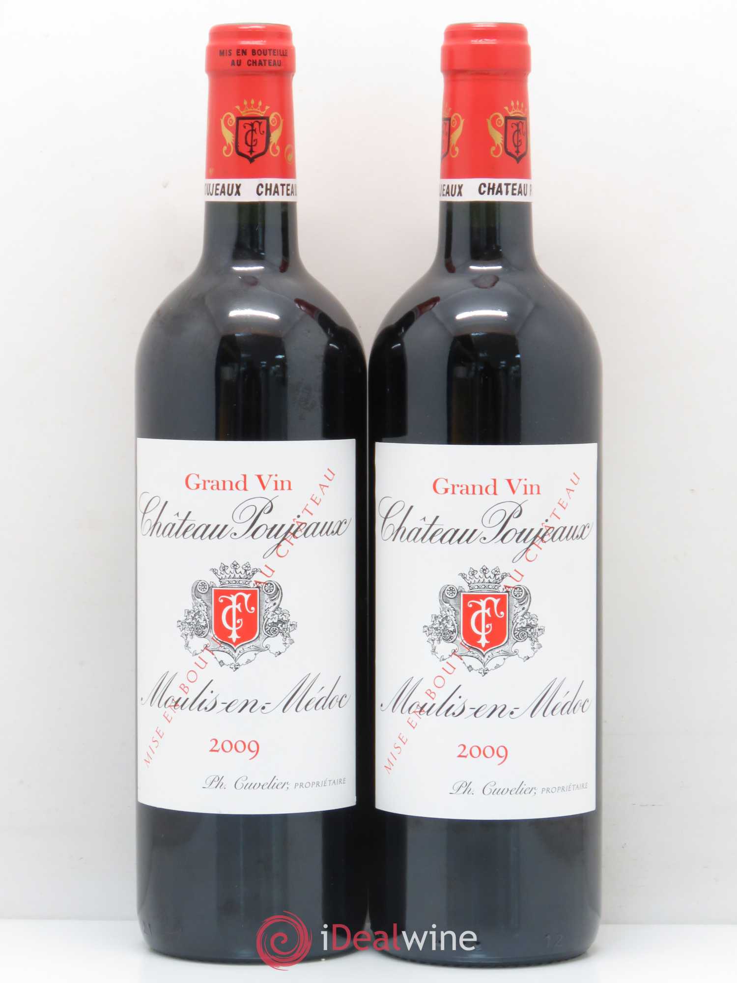 Château Poujeaux 2009 - Lot de 2 bouteilles - 0