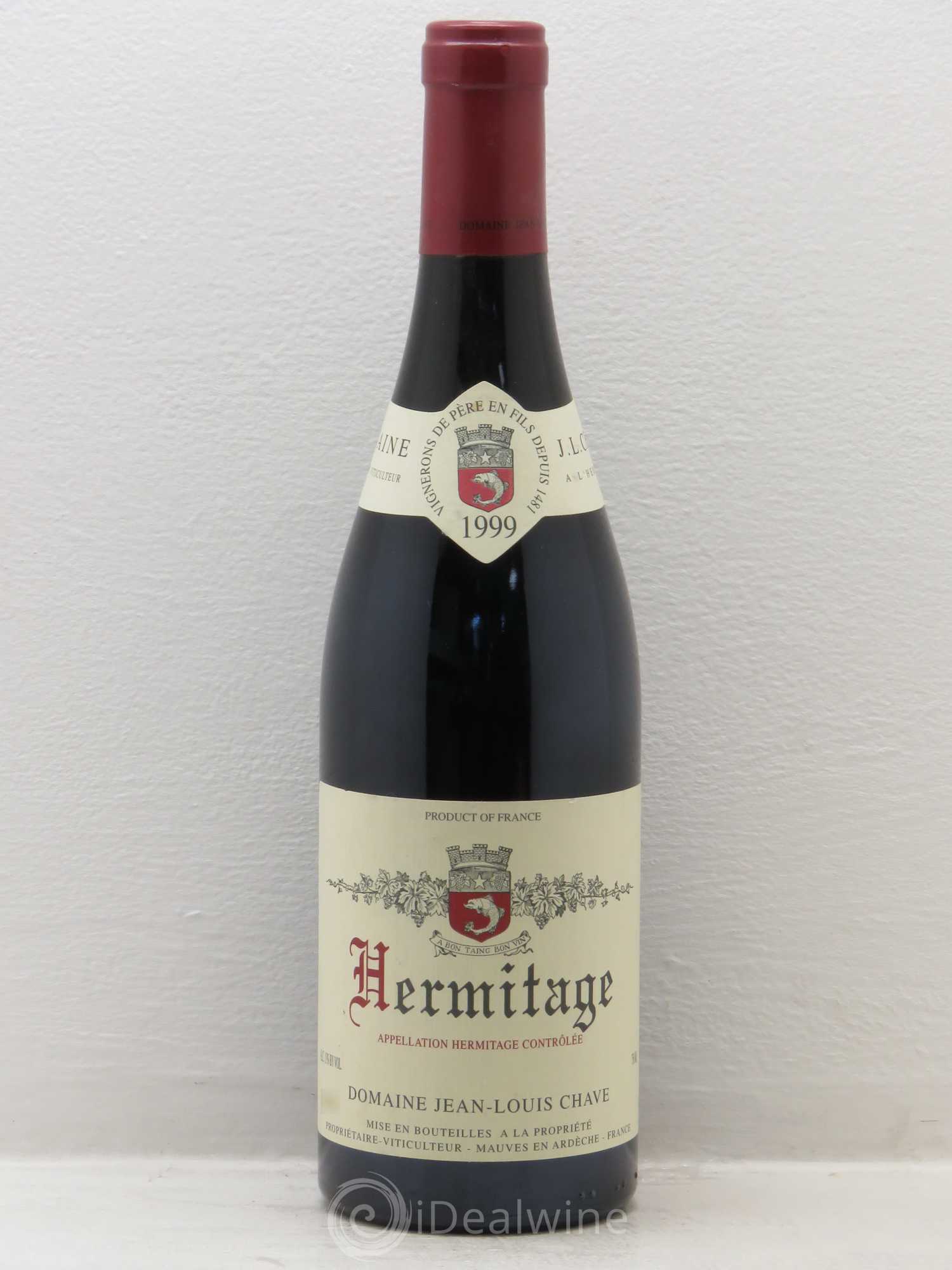 Hermitage Jean-Louis Chave 1999 - Lot de 1 bouteille - 0