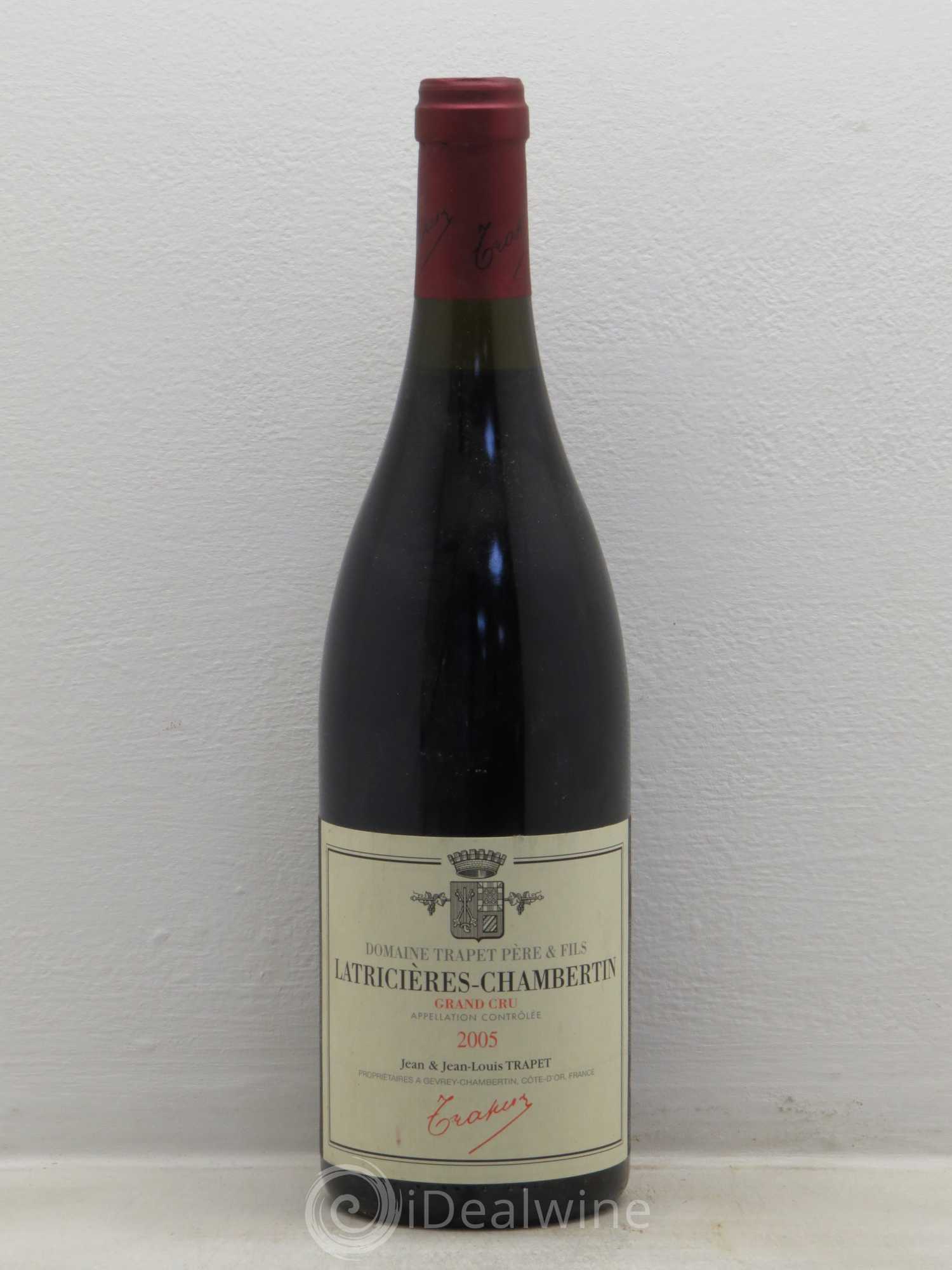 Latricières-Chambertin Grand Cru Domaine Trapet 2005 - Lot de 1 bouteille - 0
