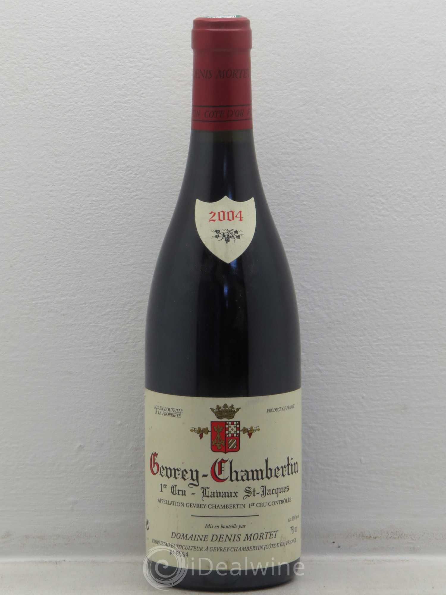 Gevrey-Chambertin 1er Cru Lavaux Saint Jacques Denis Mortet (Domaine) 2004 - Lot de 1 bouteille - 0
