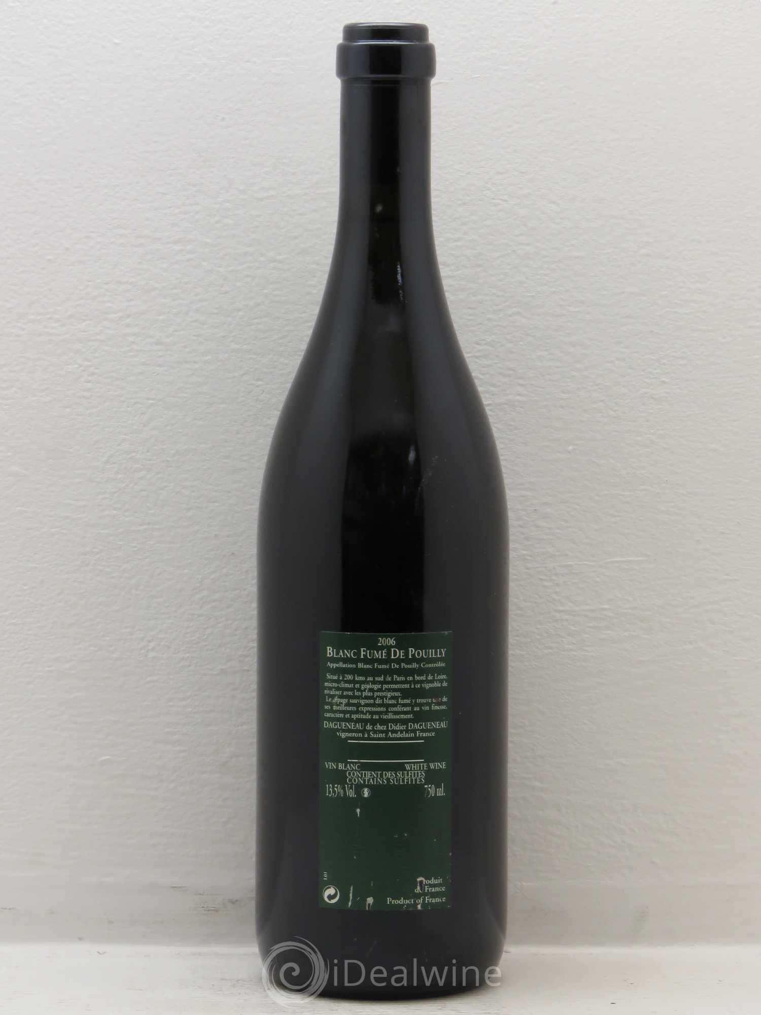 Vin de France (anciennement Pouilly-Fumé) Silex Dagueneau (Domaine Didier - Louis-Benjamin) 2006 - Lot de 1 bouteille - 1
