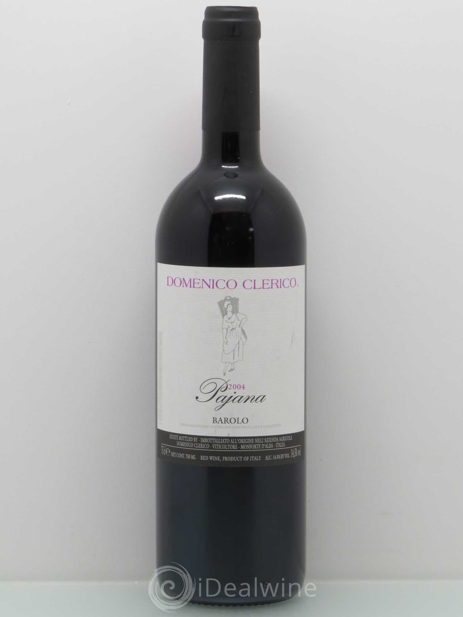Barolo DOCG Pajana Domenico Clerico 2004 - Lot de 1 bouteille - 0