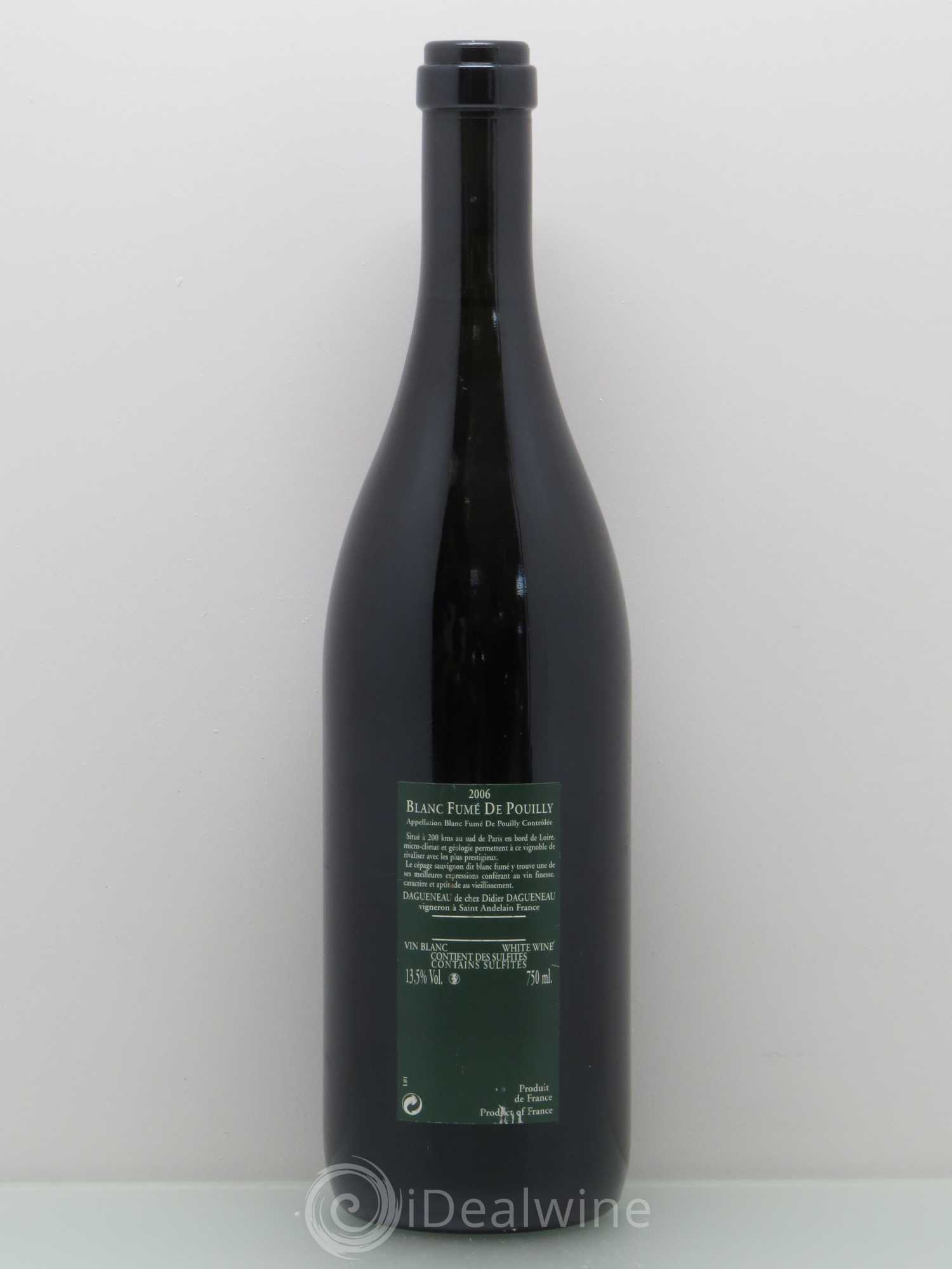 Vin de France (anciennement Pouilly-Fumé) Silex Dagueneau (Domaine Didier - Louis-Benjamin) 2006 - Lot de 1 bouteille - 1