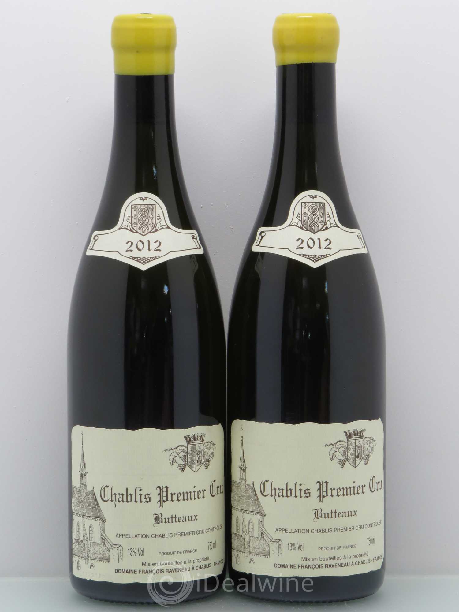Chablis 1er Cru Butteaux Raveneau (Domaine) 2012 - Lot de 2 bouteilles - 0