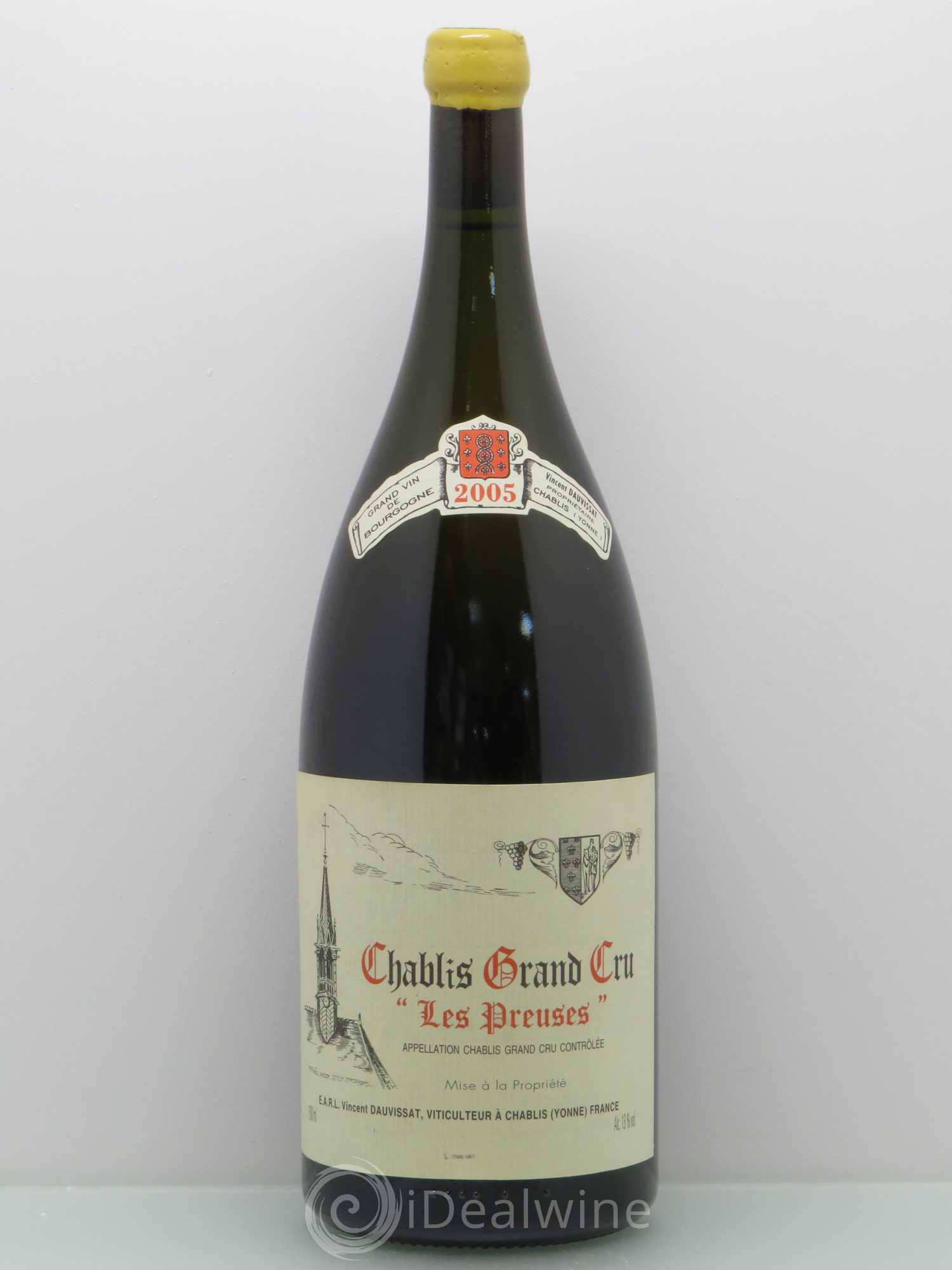 Chablis Grand Cru Les Preuses Vincent Dauvissat (Domaine) 2005 - Lot de 1 magnum - 0