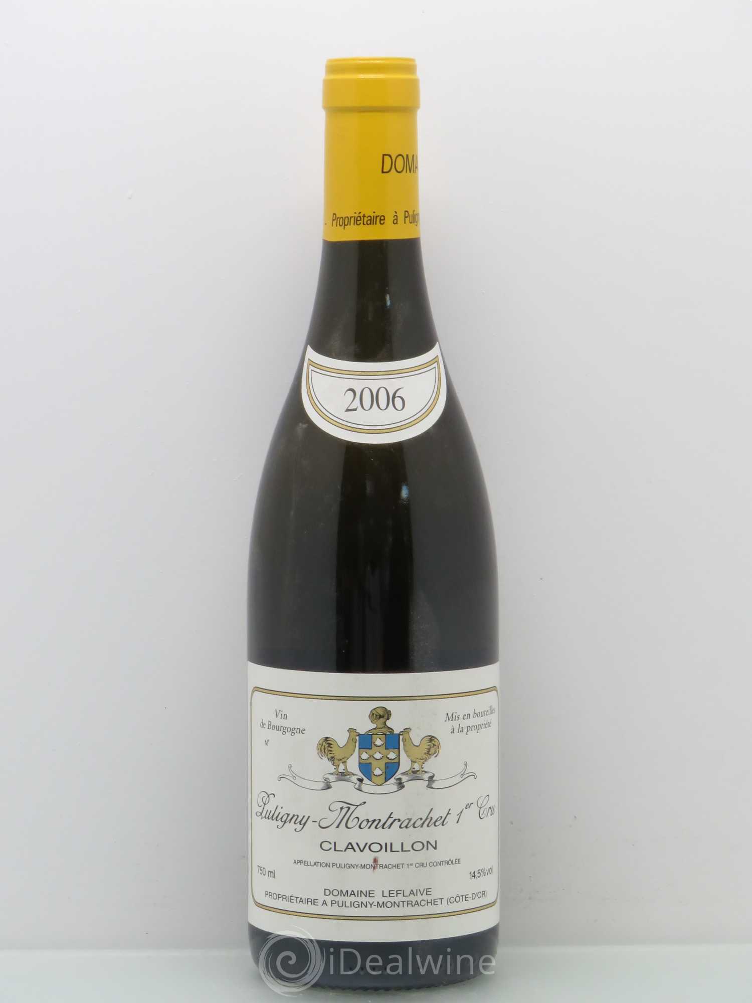 Puligny-Montrachet 1er Cru Clavoillon Leflaive (Domaine) 2006 - Lot de 1 bouteille - 0