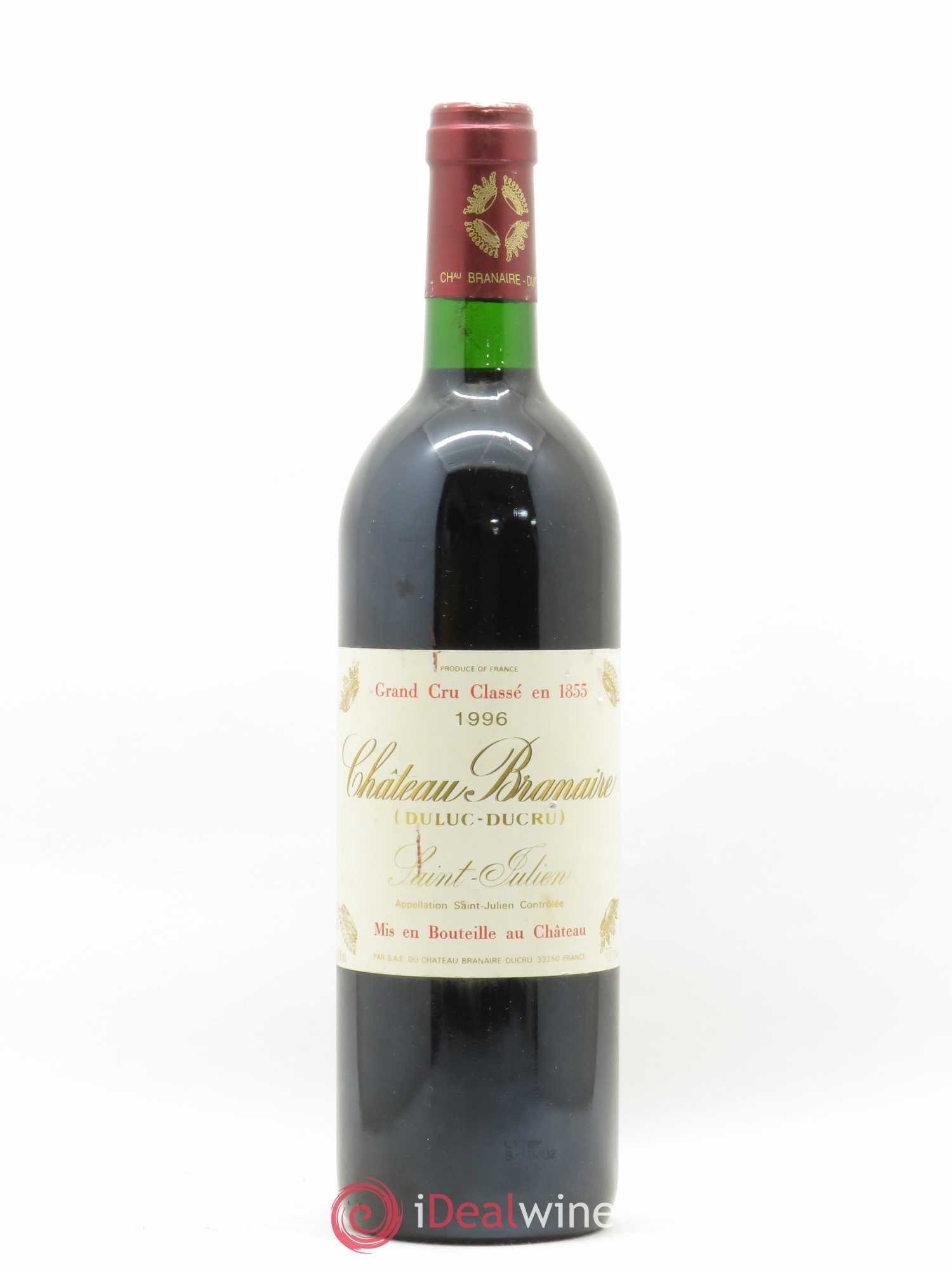 Château Branaire Ducru 4ème Grand Cru Classé 1996 - Lot de 1 bouteille - 0