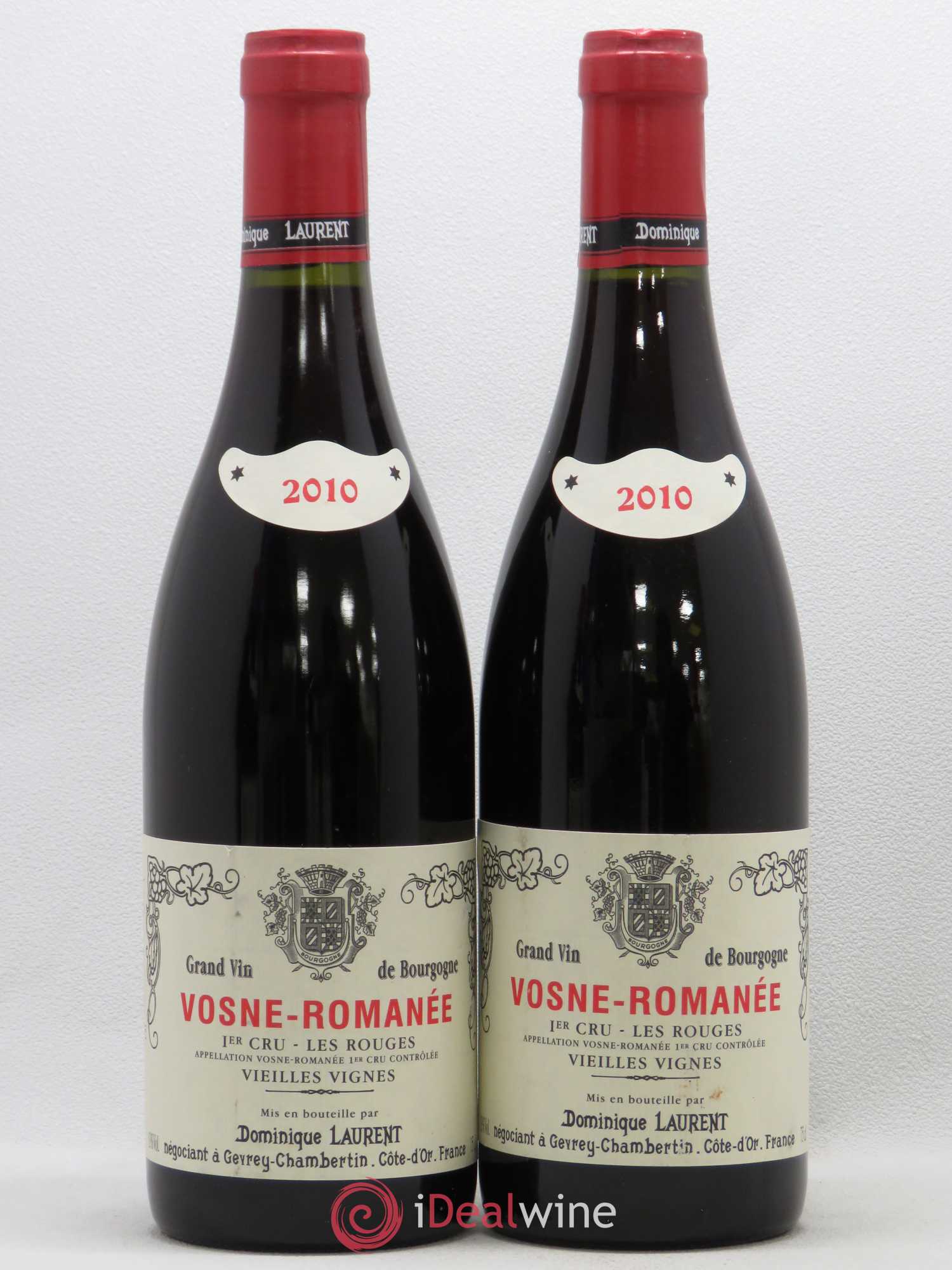 Vosne-Romanée 1er Cru Les Rouges Dominique Laurent 2010 - Lotto di 2 bottiglie - 0
