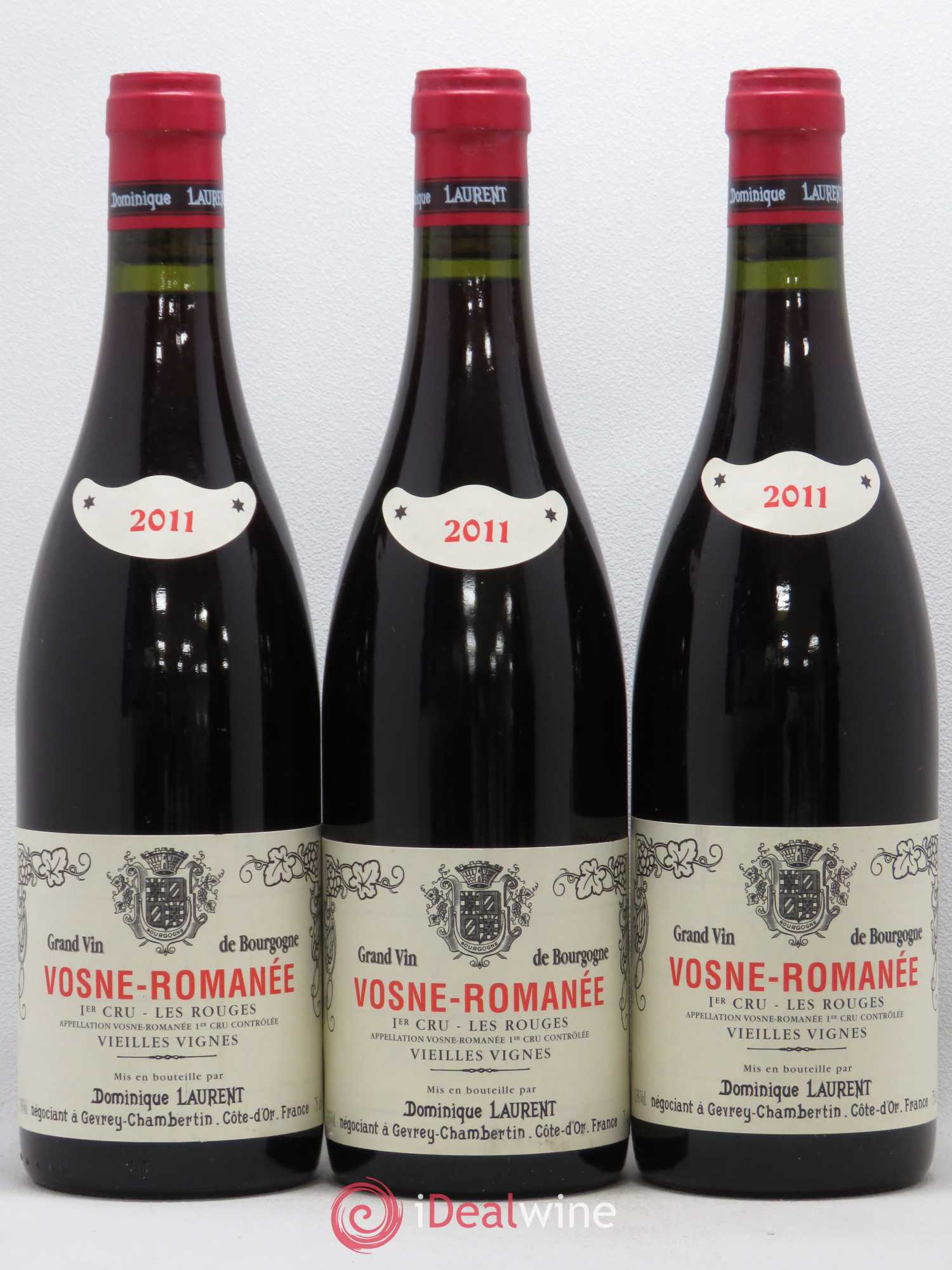 Vosne-Romanée 1er Cru Les Rouges Dominique Laurent 2011 - Lotto di 3 bottiglie - 0