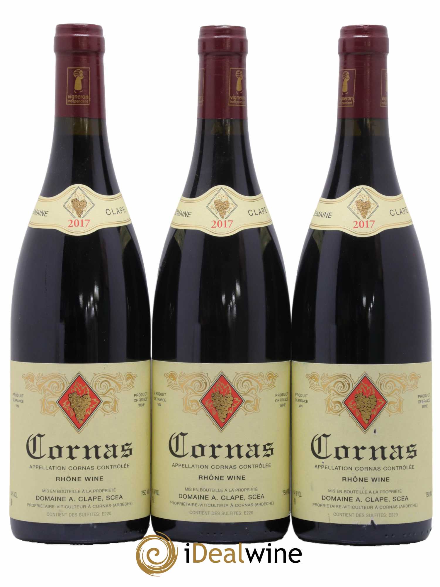 Cornas Auguste Clape 2017 - Lot de 3 bouteilles - 0