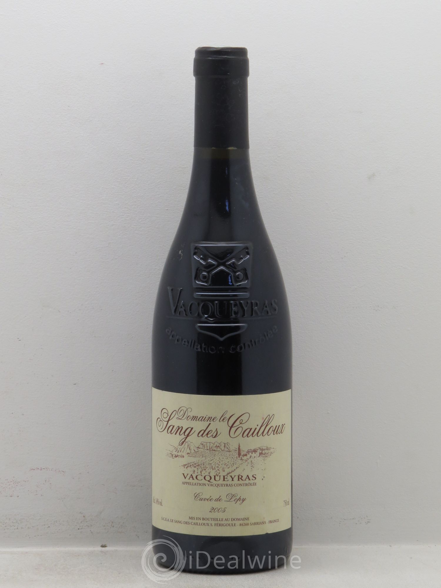 Vacqueyras Cuvée Lopy Domaine du Sang des Cailloux 2005 - Posten von 1 Flasche - 0