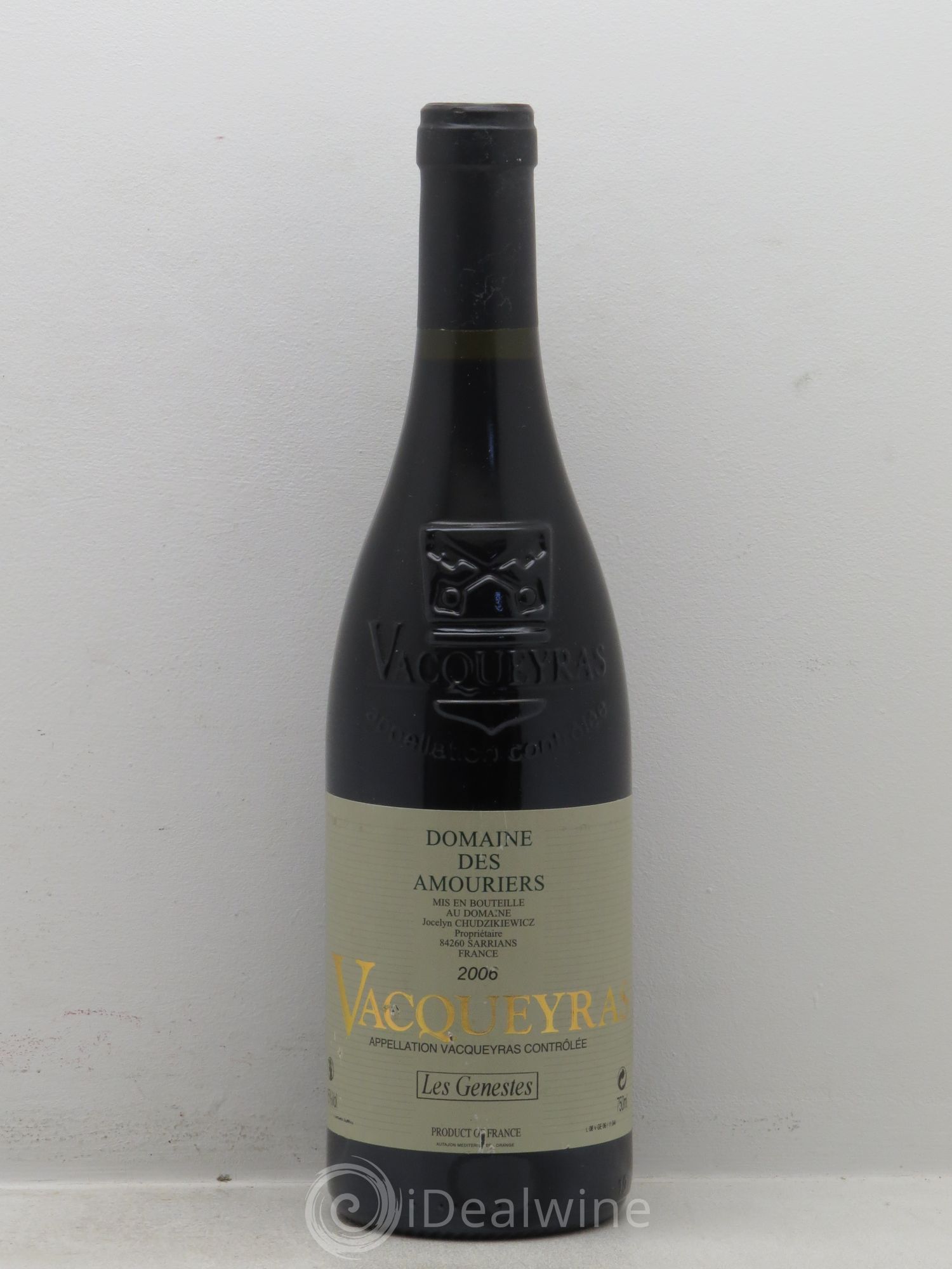 Vacqueyras Cuvée Geneste Domaine des Amouriers (sans prix de réserve) 2006 - Posten von 1 Flasche - 0