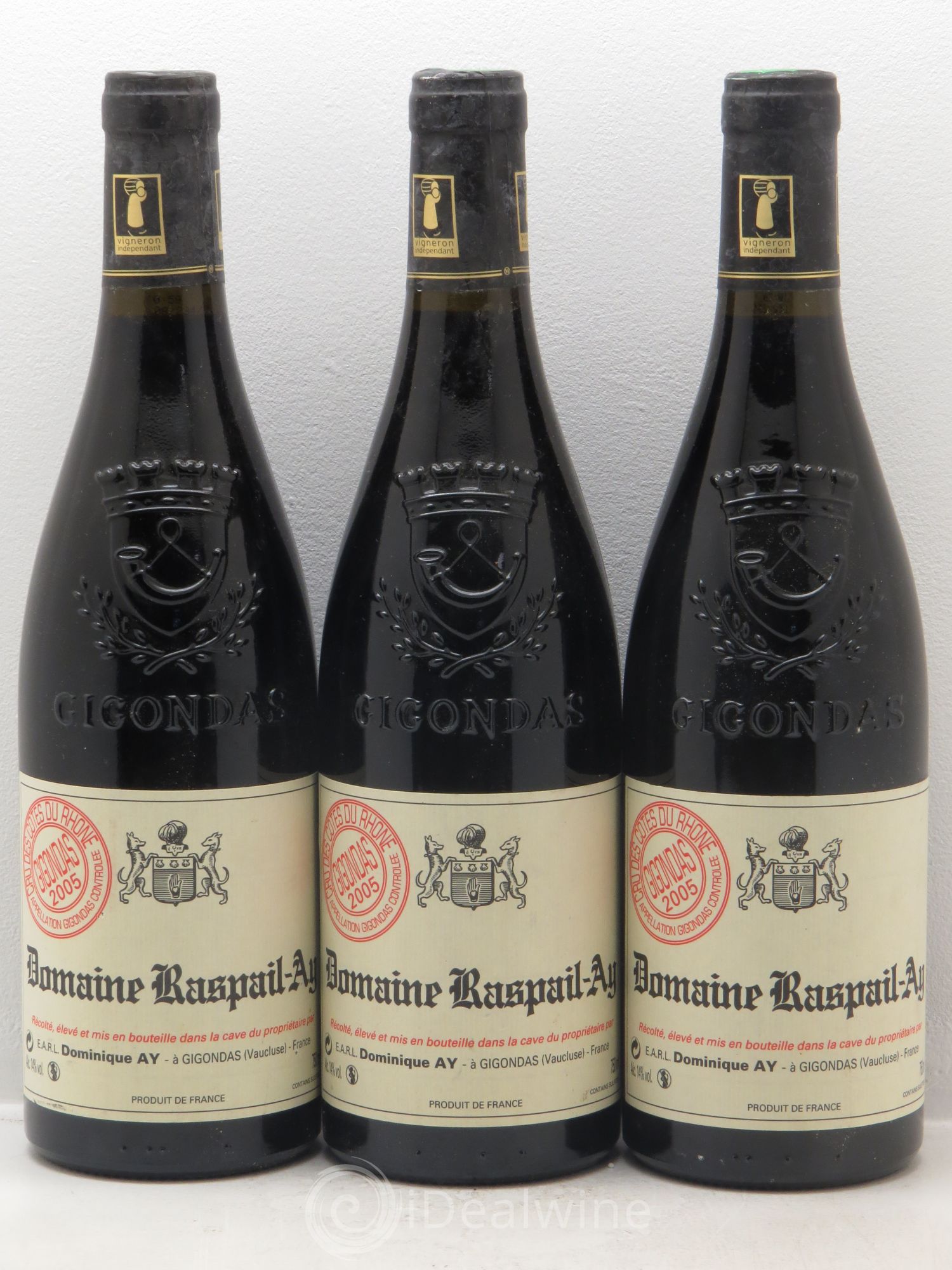 Gigondas 2005 - Lot de 3 bouteilles - 0