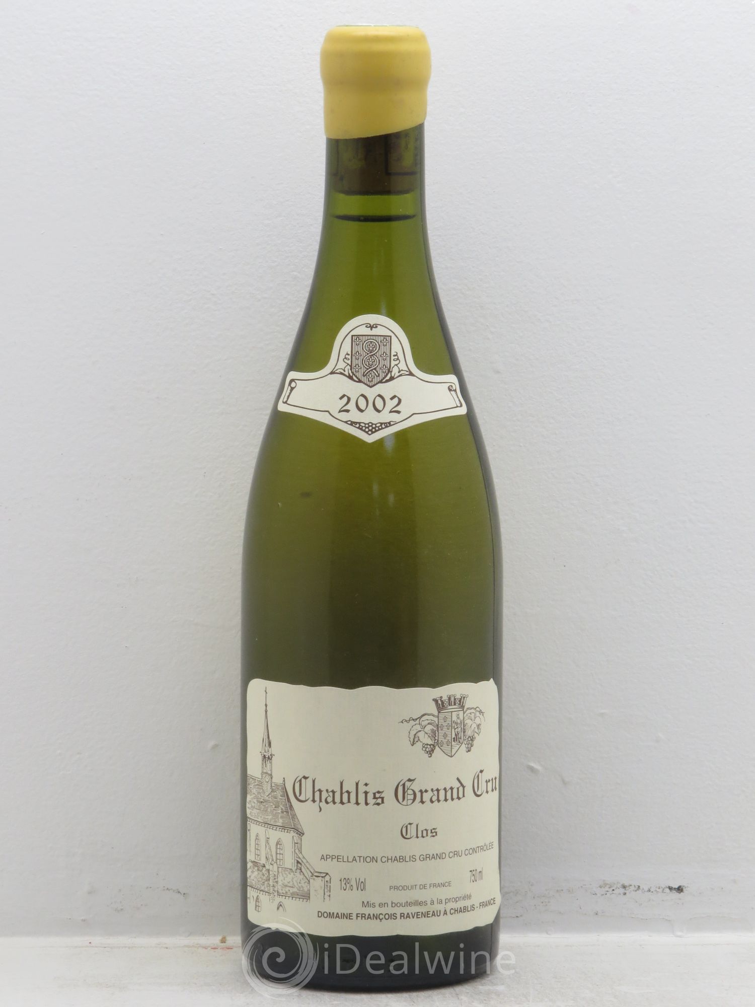 Chablis Grand Cru Clos Raveneau (Domaine) 2002 - Lot de 1 bouteille - 0