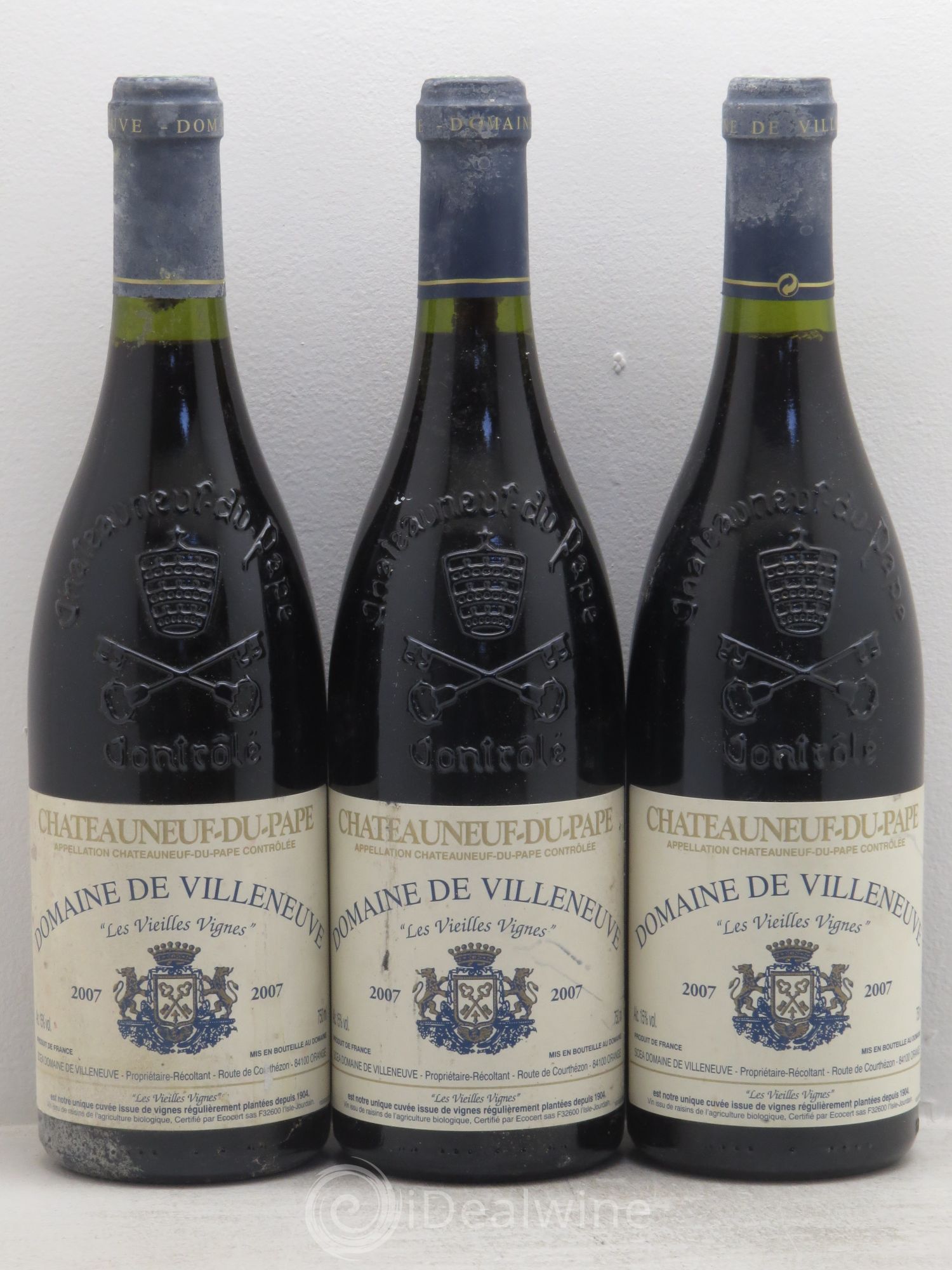 Châteauneuf-du-Pape 2007 - Posten von 3 Flaschen - 0
