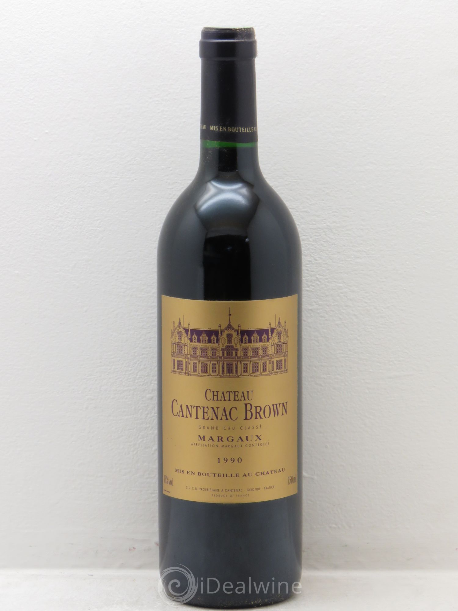 Château Cantenac Brown 3ème Grand Cru Classé 1990 - Lot de 1 bouteille - 0