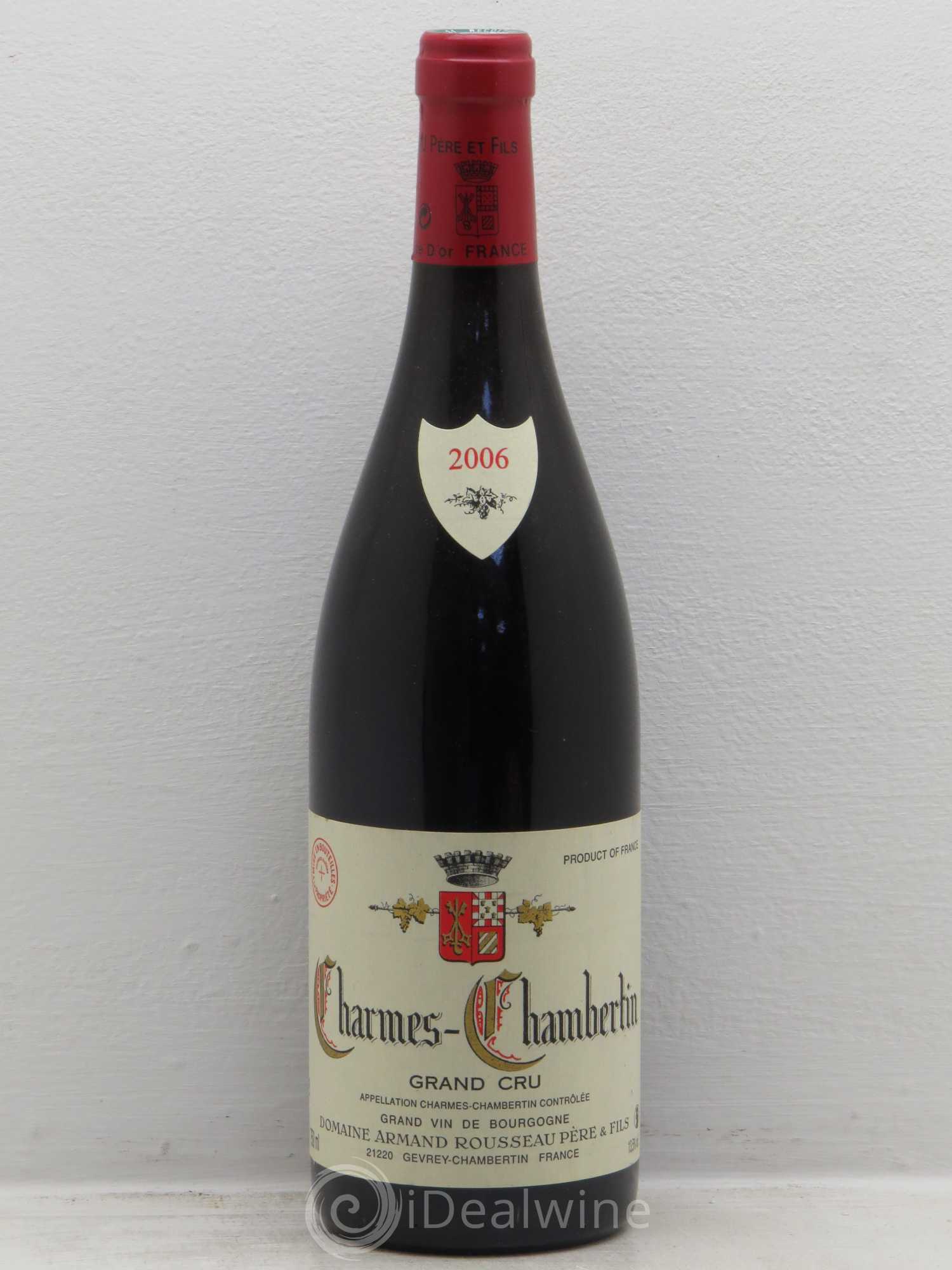 Charmes-Chambertin Grand Cru Armand Rousseau (Domaine) 2006 - Lot de 1 bouteille - 0