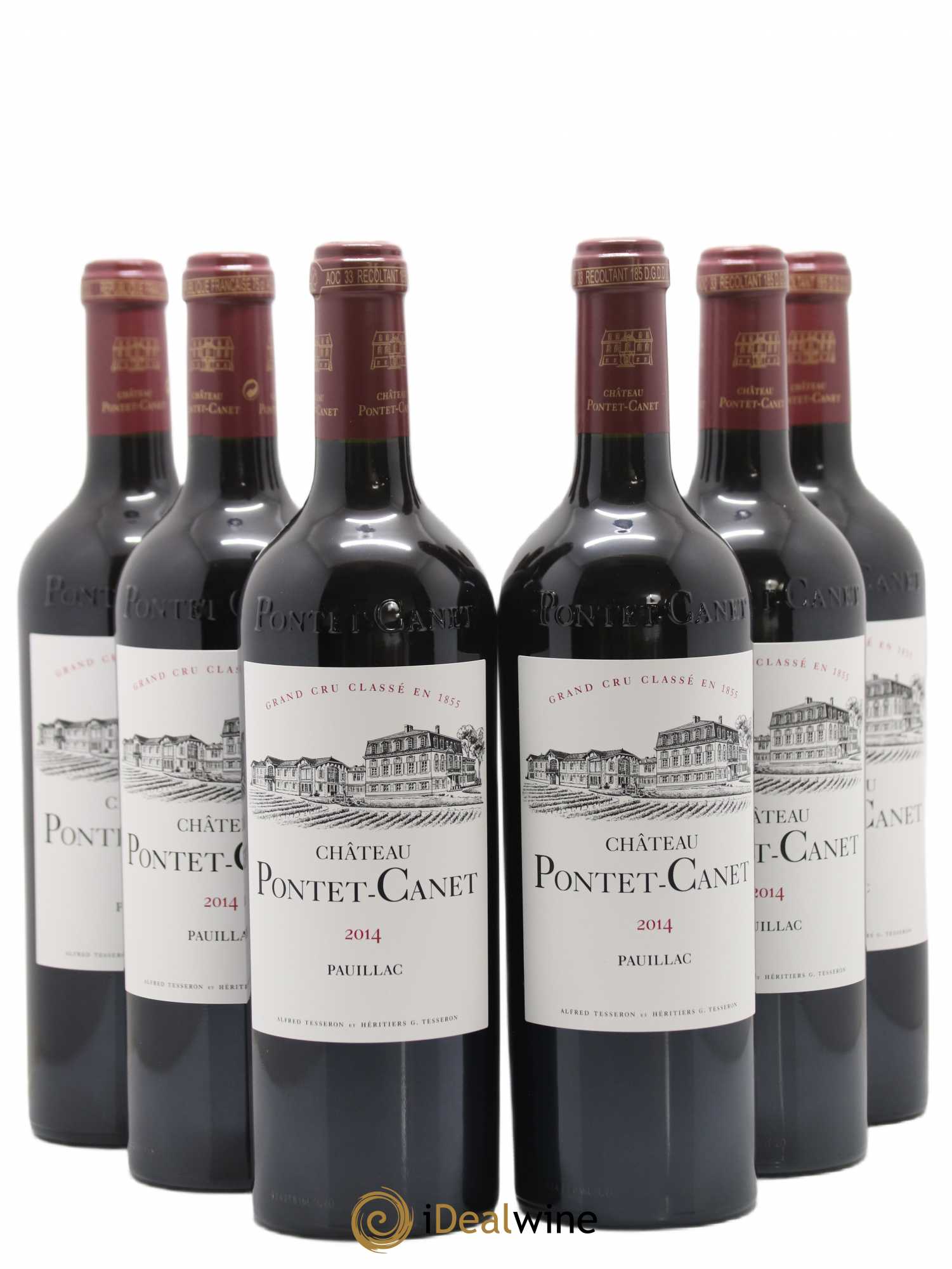Château Pontet Canet 5ème Grand Cru Classé 2014 - Lot de 6 bouteilles - 0