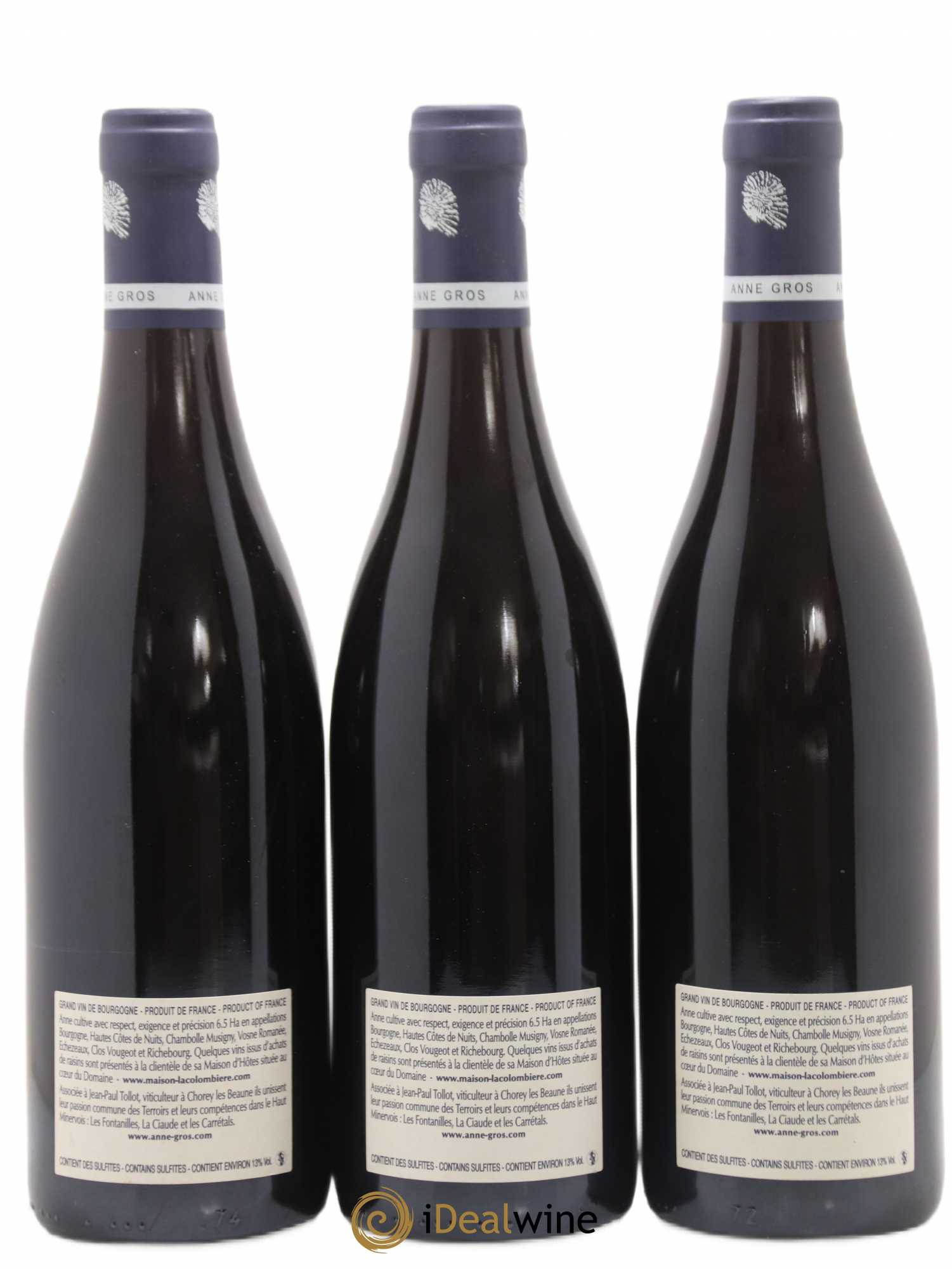 Echezeaux Grand Cru Les Loachausses Anne Gros 2010 - Lot de 3 bouteilles - 1