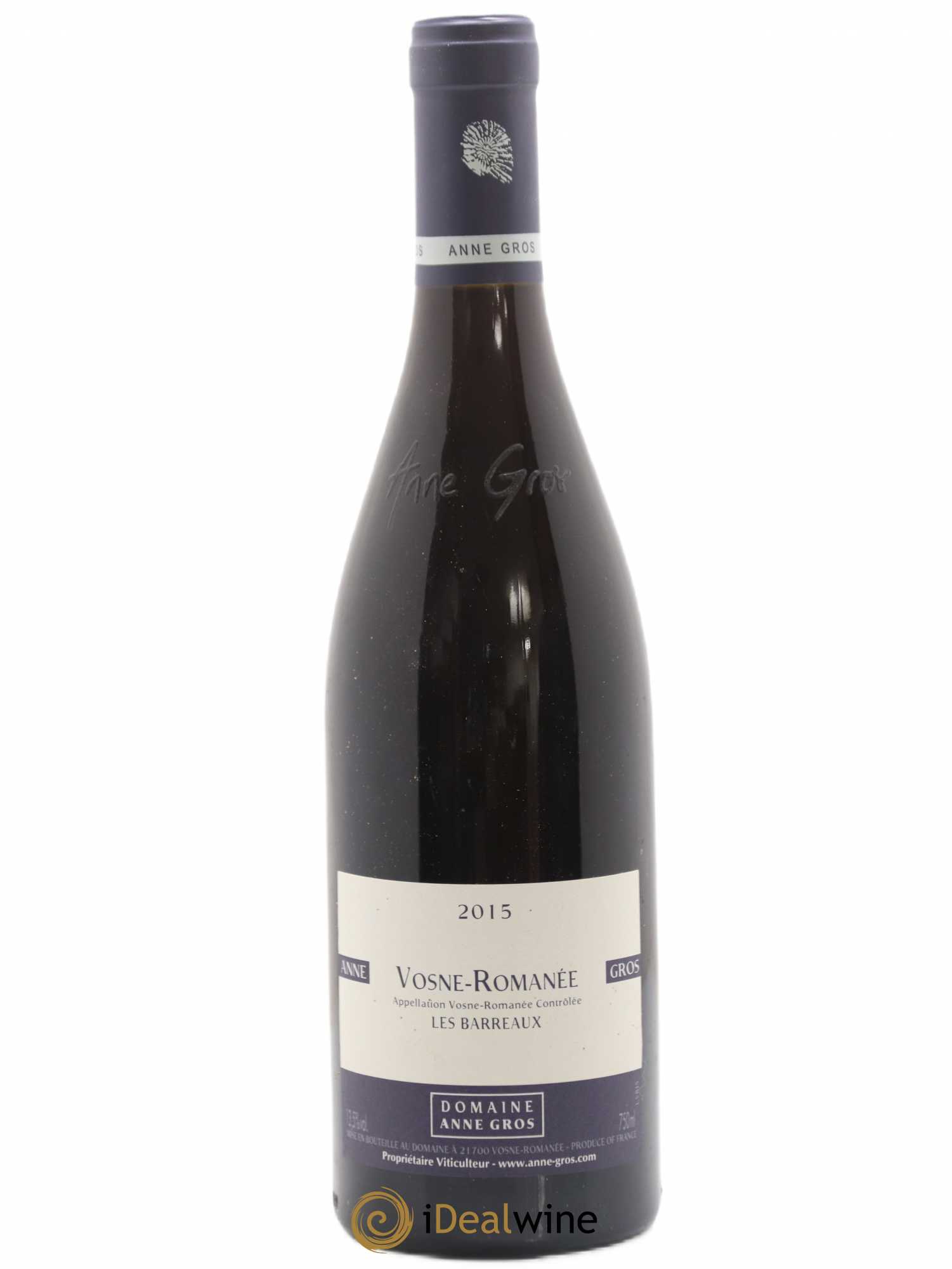 Vosne-Romanée Les Barreaux Anne Gros 2015 - Lot de 1 bouteille - 0